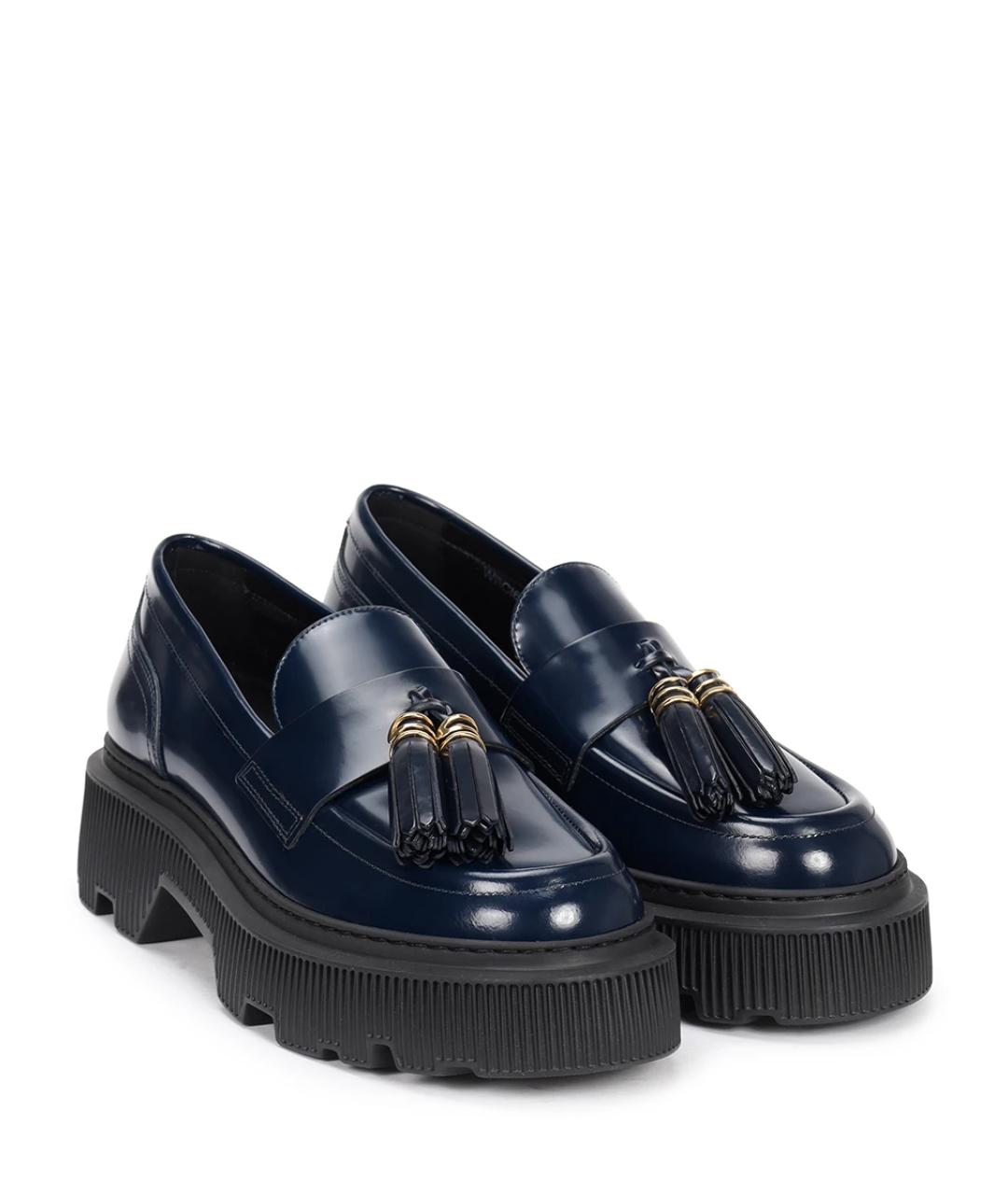 SANTONI Синие лоферы, фото 2