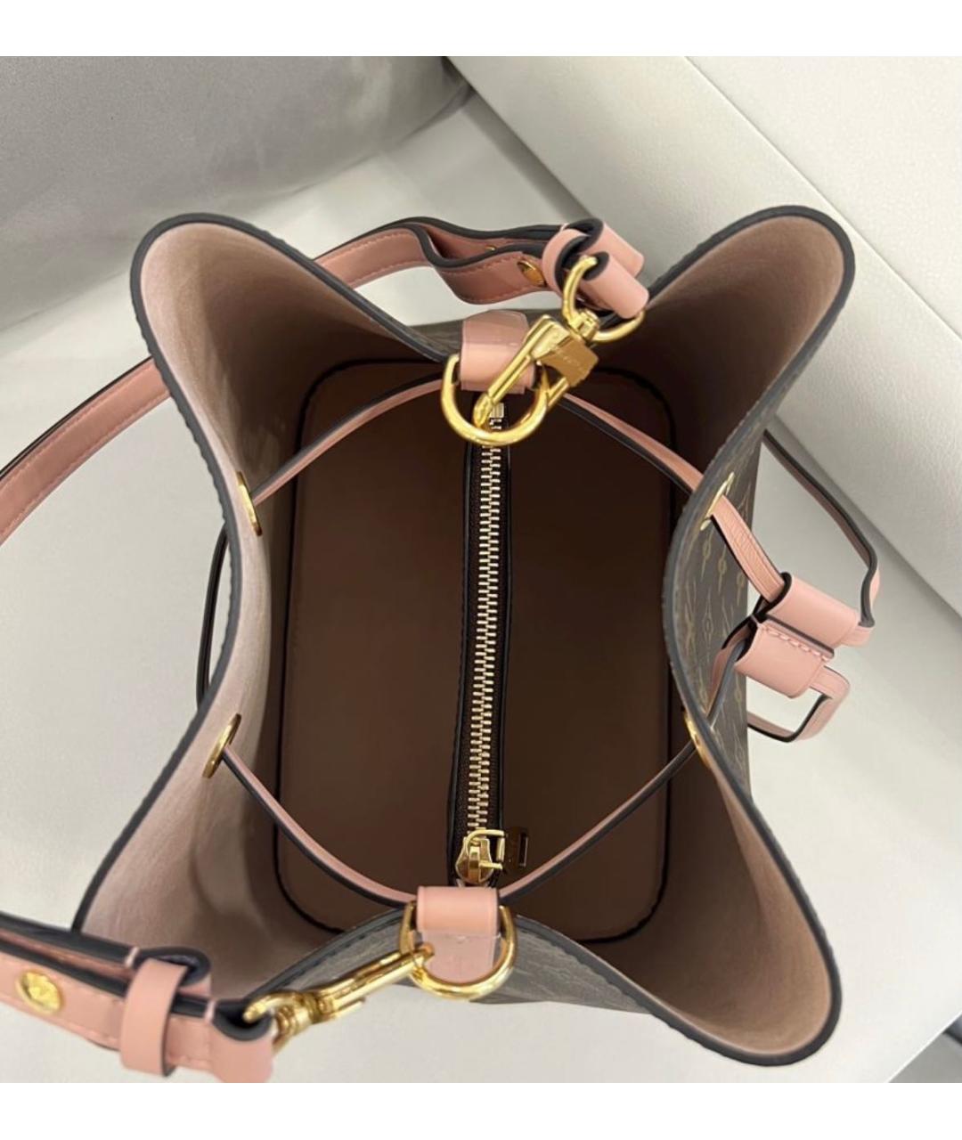 LOUIS VUITTON PRE-OWNED Коричневая сумка тоут, фото 4