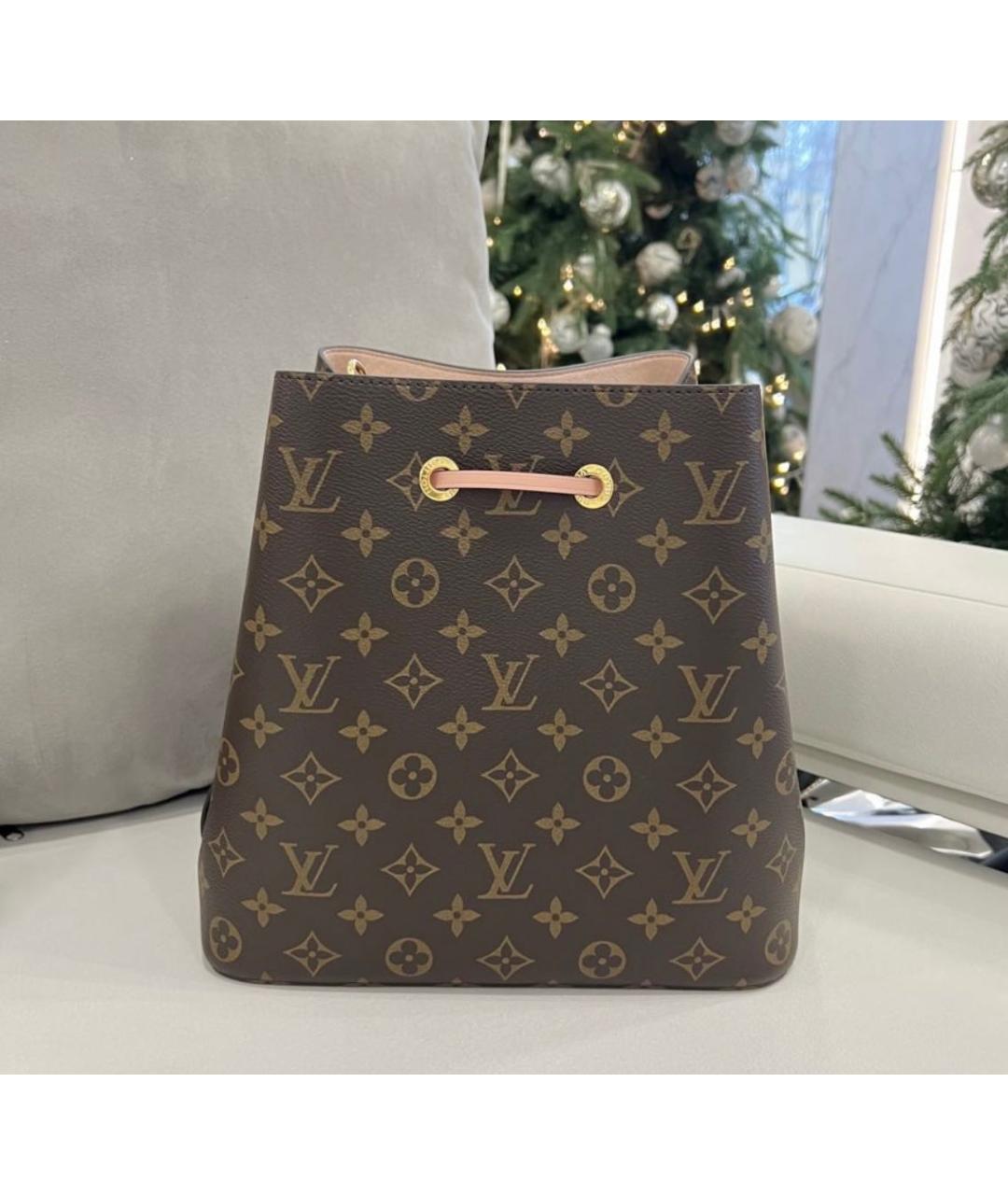 LOUIS VUITTON PRE-OWNED Коричневая сумка тоут, фото 3