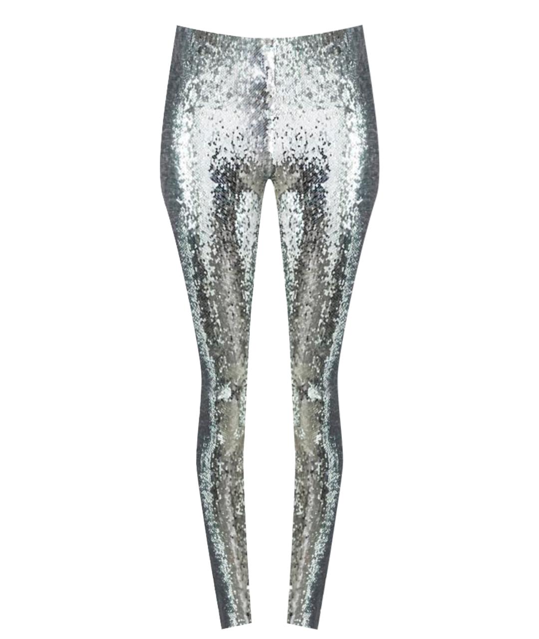 ISABEL MARANT Серебряные полиэстеровые брюки узкие, фото 1