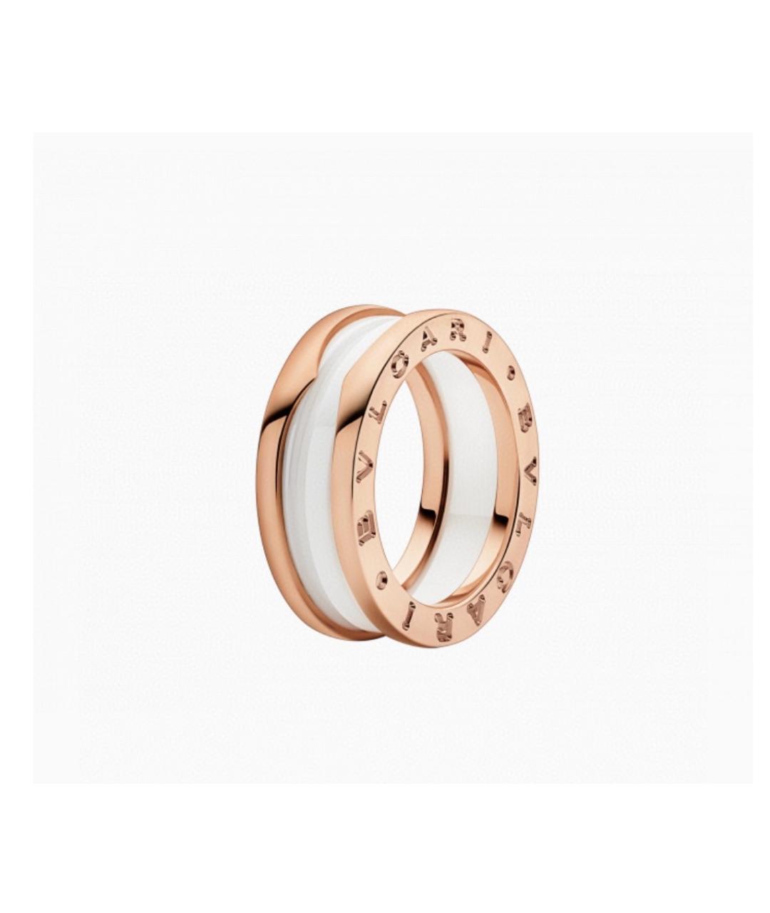 BVLGARI Белое кольцо из розового золота, фото 7