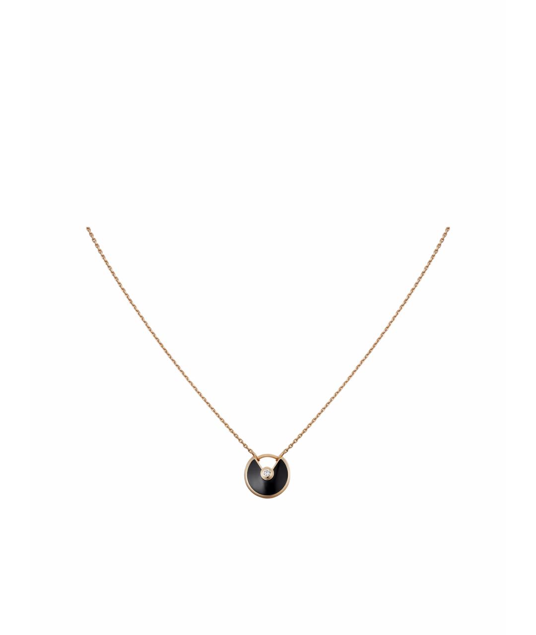 CARTIER Черное колье из розового золота, фото 1
