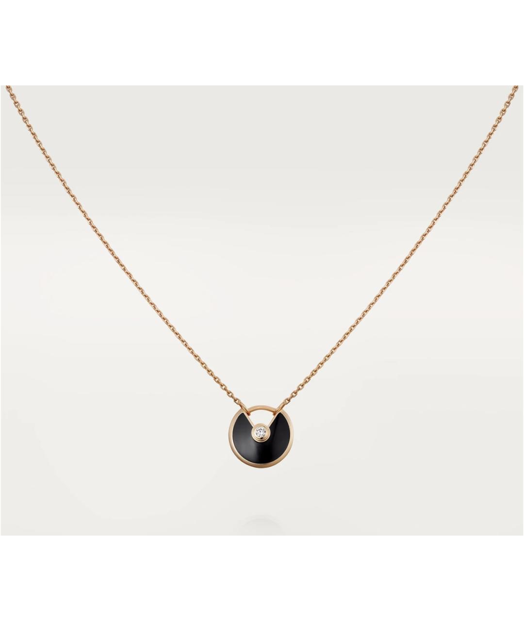 CARTIER Черное колье из розового золота, фото 7