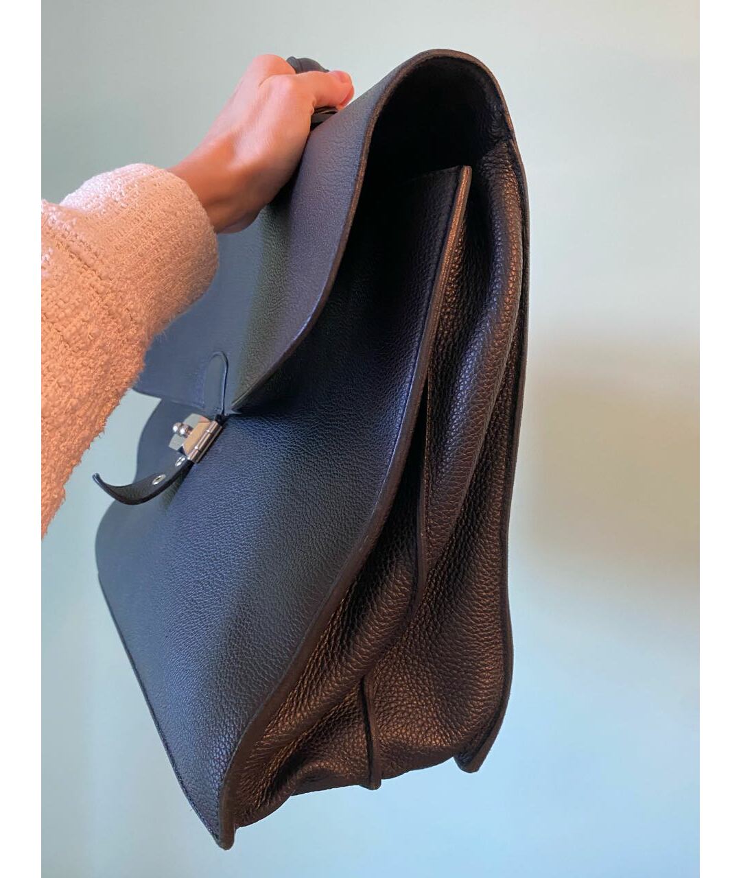 HERMES PRE-OWNED Черный кожаный портфель, фото 2