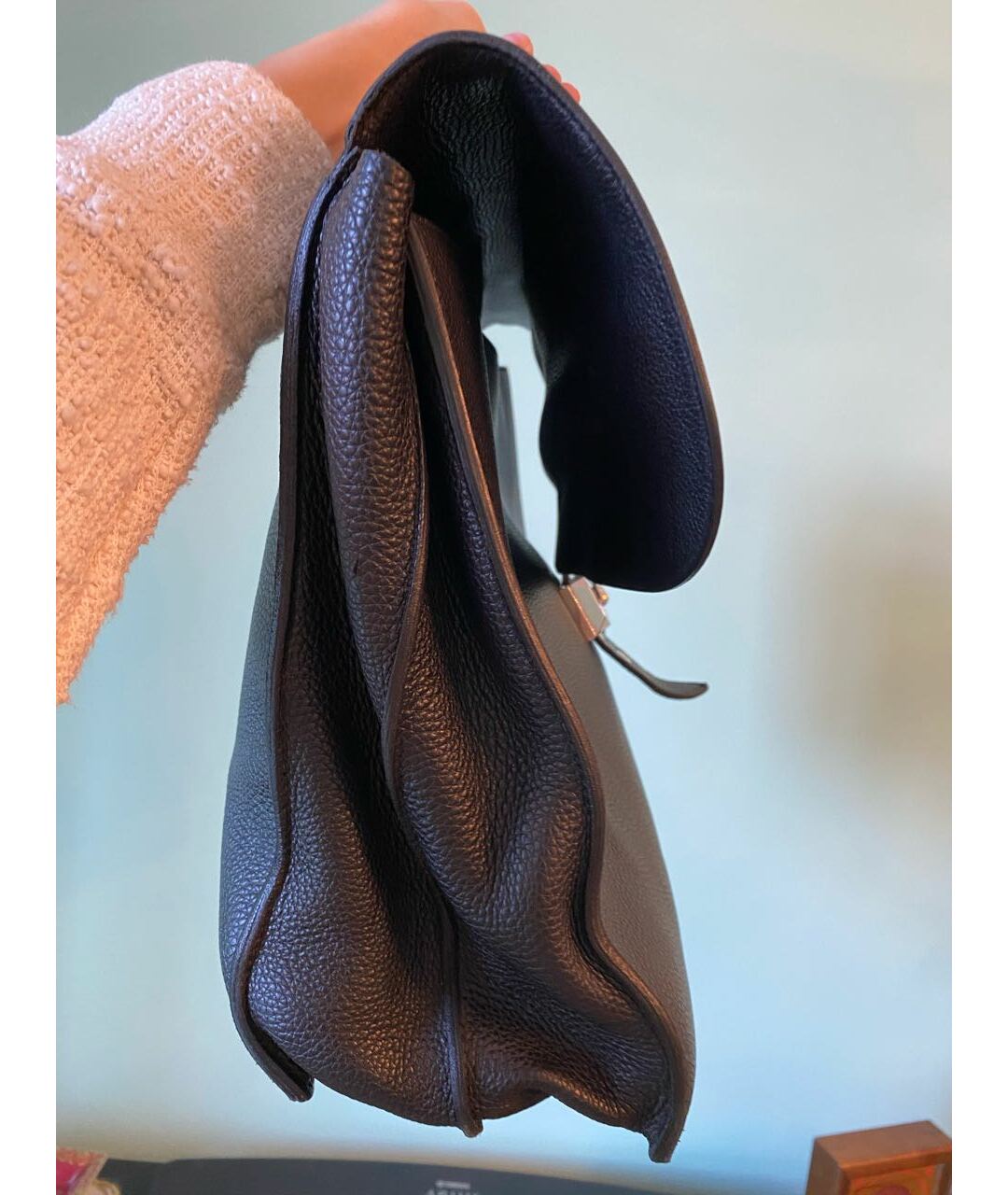HERMES PRE-OWNED Черный кожаный портфель, фото 7