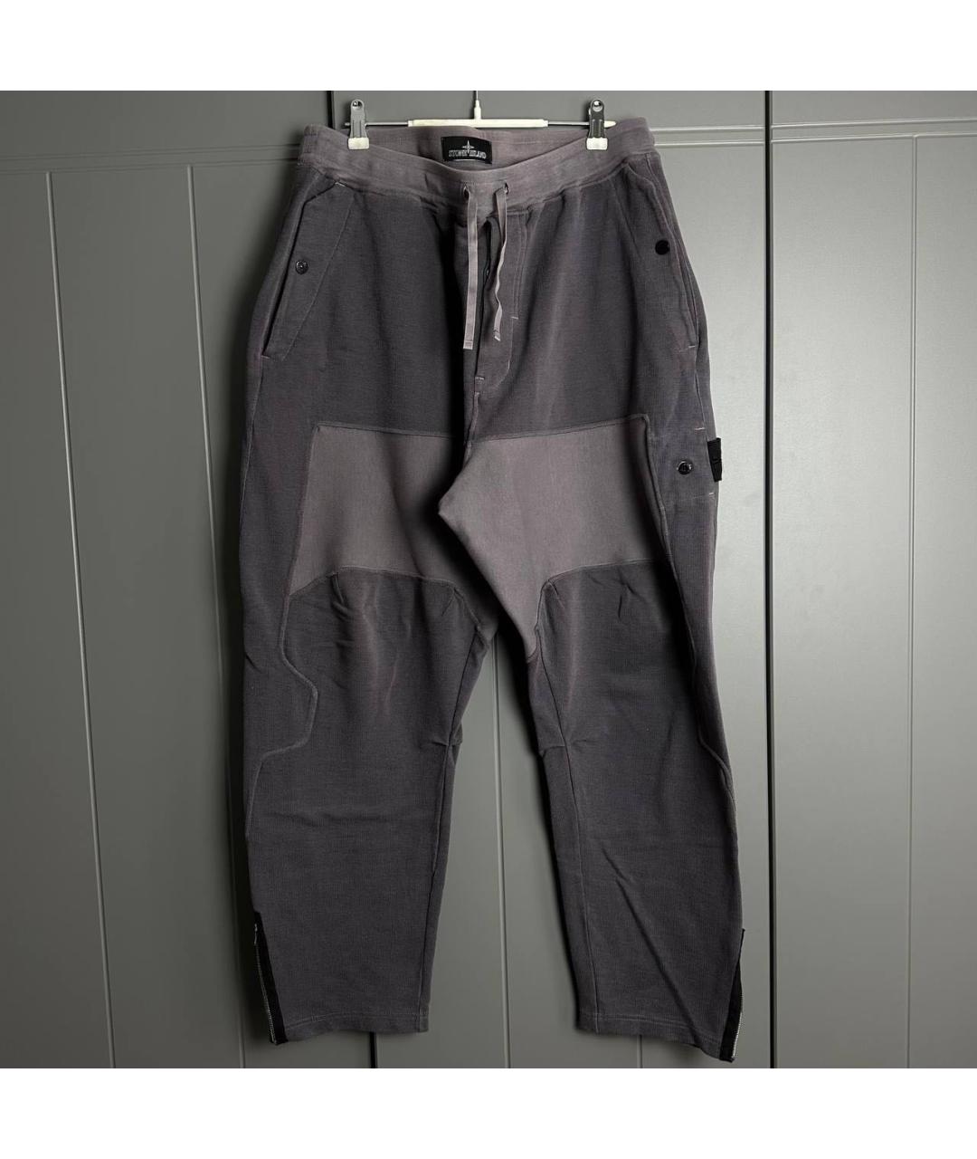 STONE ISLAND SHADOW PROJECT Антрацитовые хлопковые повседневные брюки, фото 7
