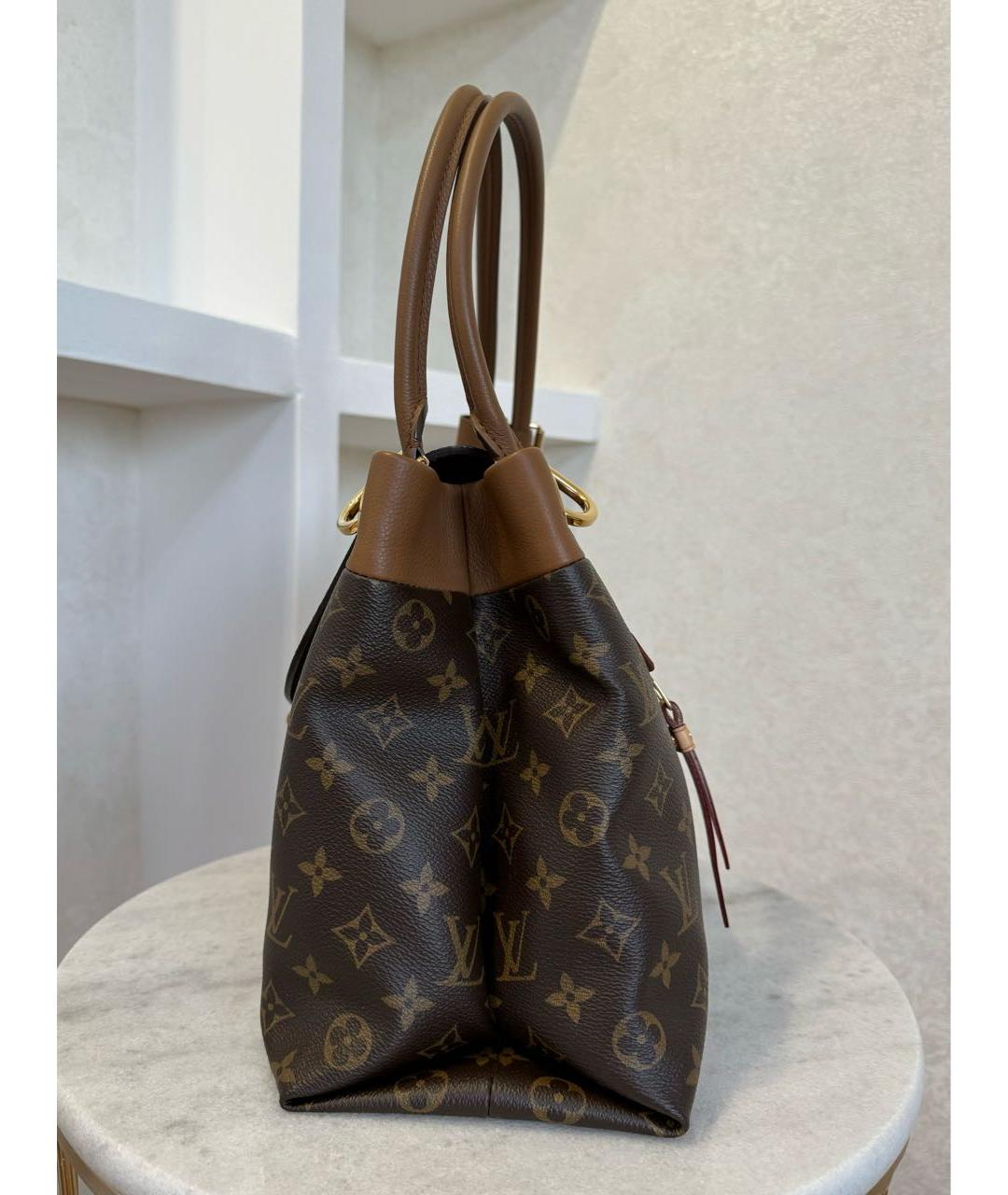 LOUIS VUITTON PRE-OWNED Коричневая сумка тоут, фото 8