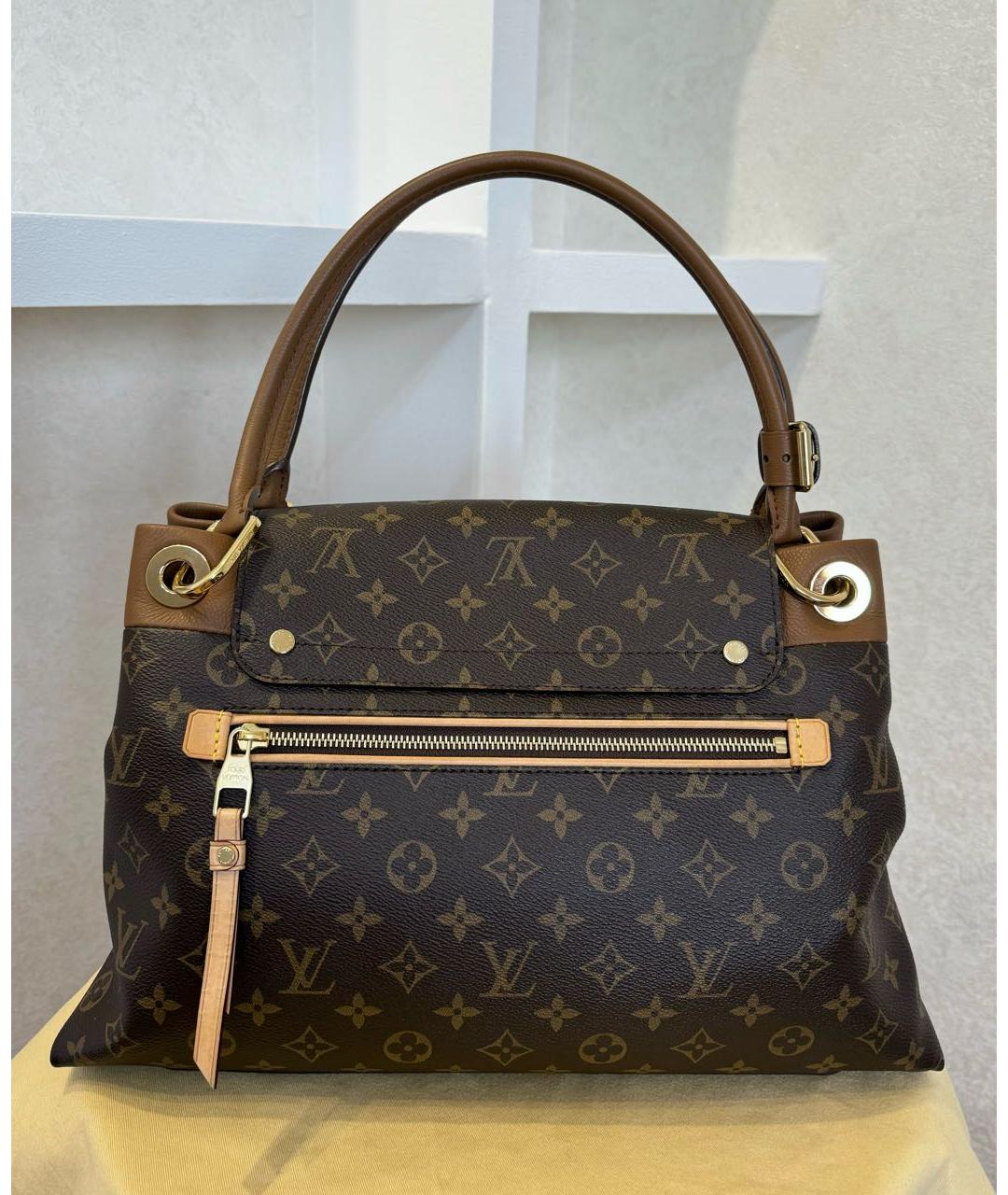 LOUIS VUITTON PRE-OWNED Коричневая сумка тоут, фото 6