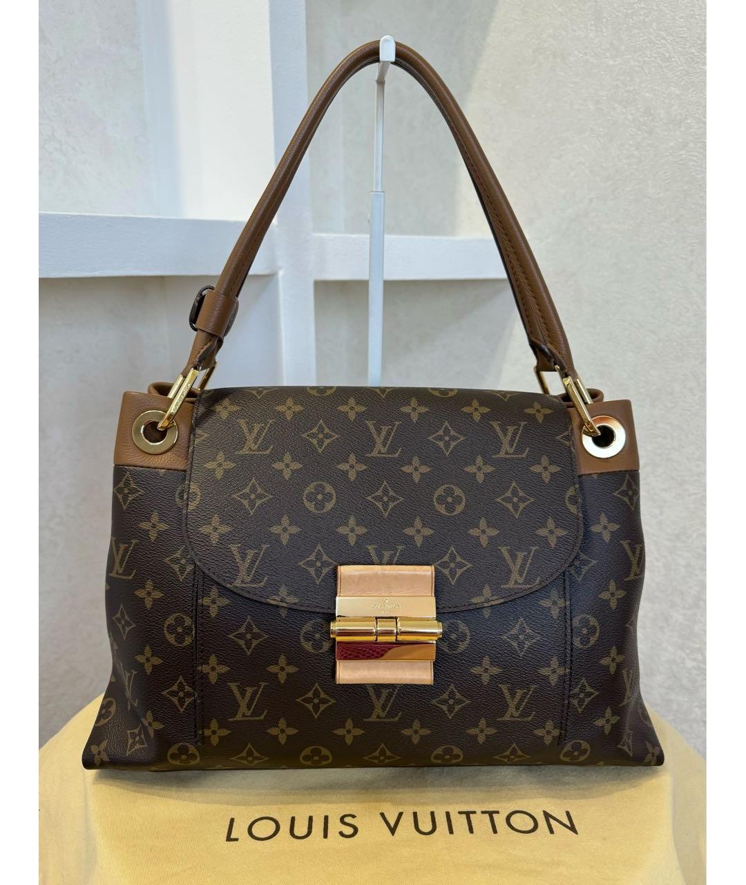 LOUIS VUITTON PRE-OWNED Коричневая сумка тоут, фото 9