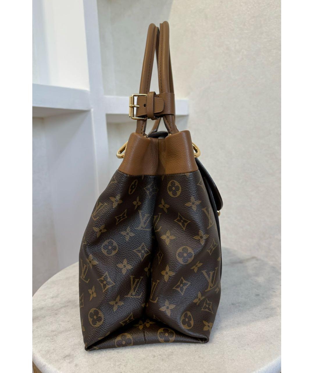 LOUIS VUITTON PRE-OWNED Коричневая сумка тоут, фото 7