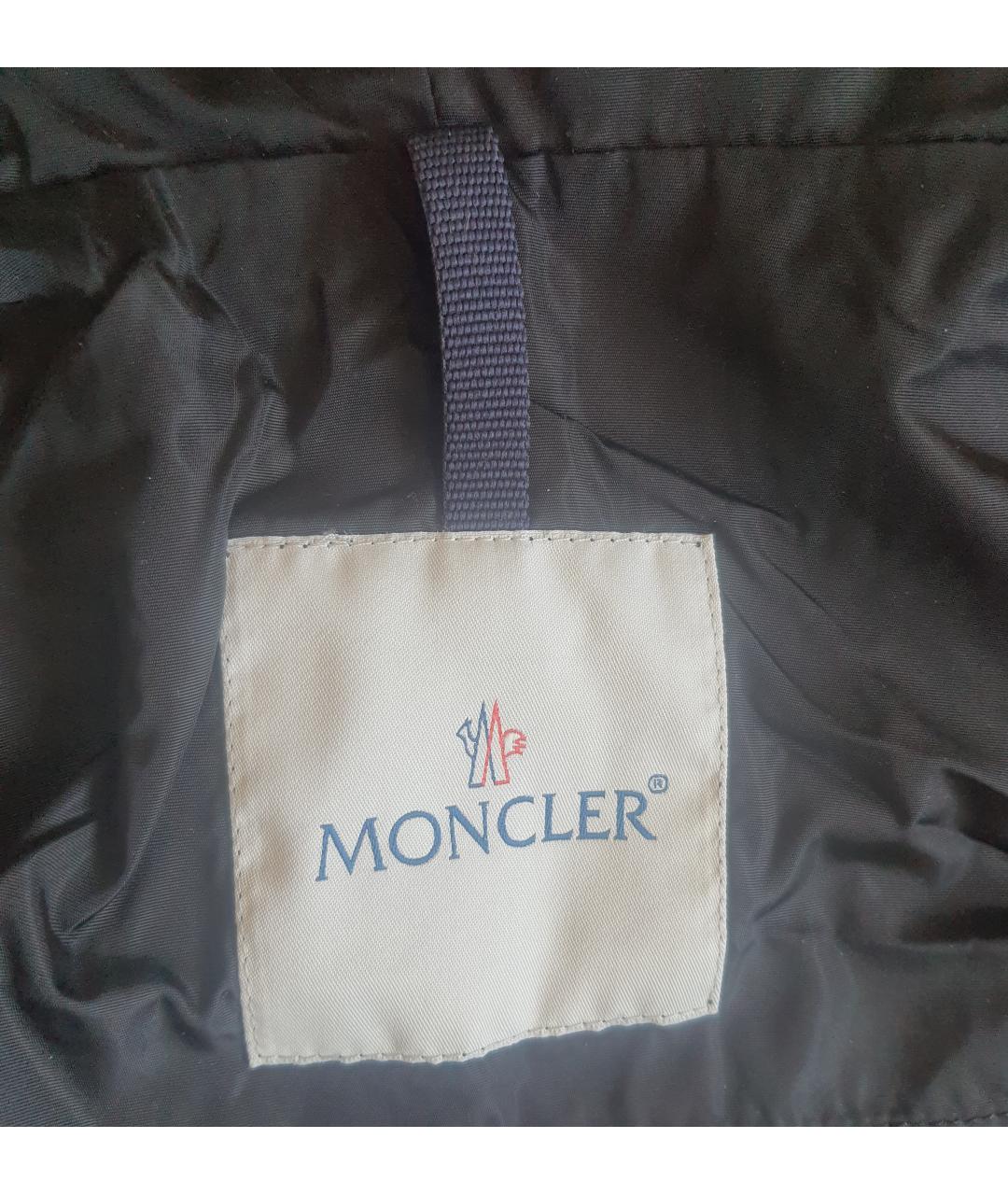 MONCLER Бежевая полиамидовая куртка, фото 3