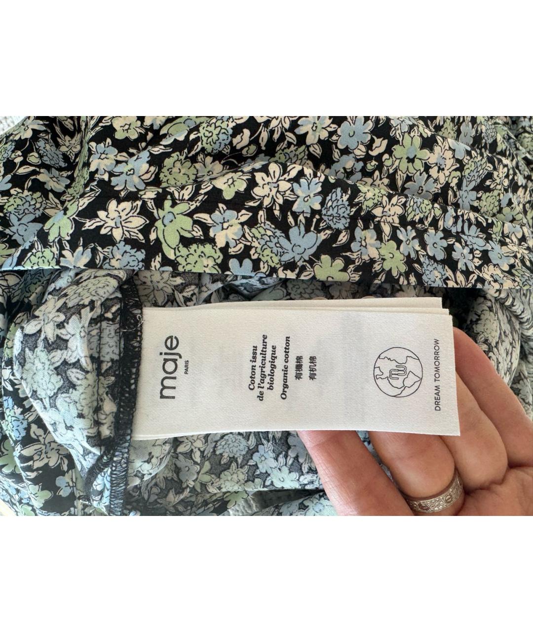 MAJE Мульти хлопковое повседневное платье, фото 5