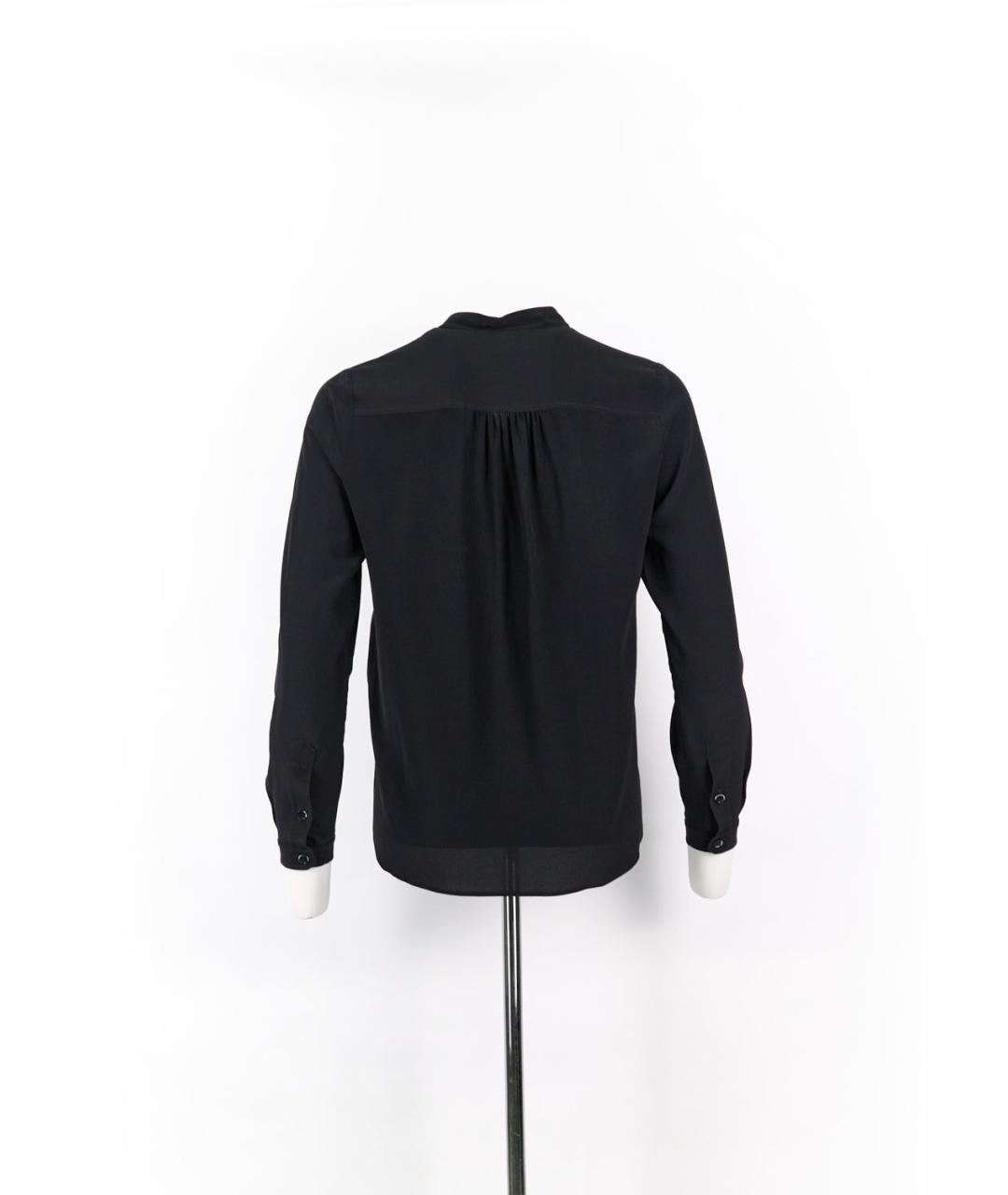 STELLA MCCARTNEY Черная шелковая блузы, фото 2