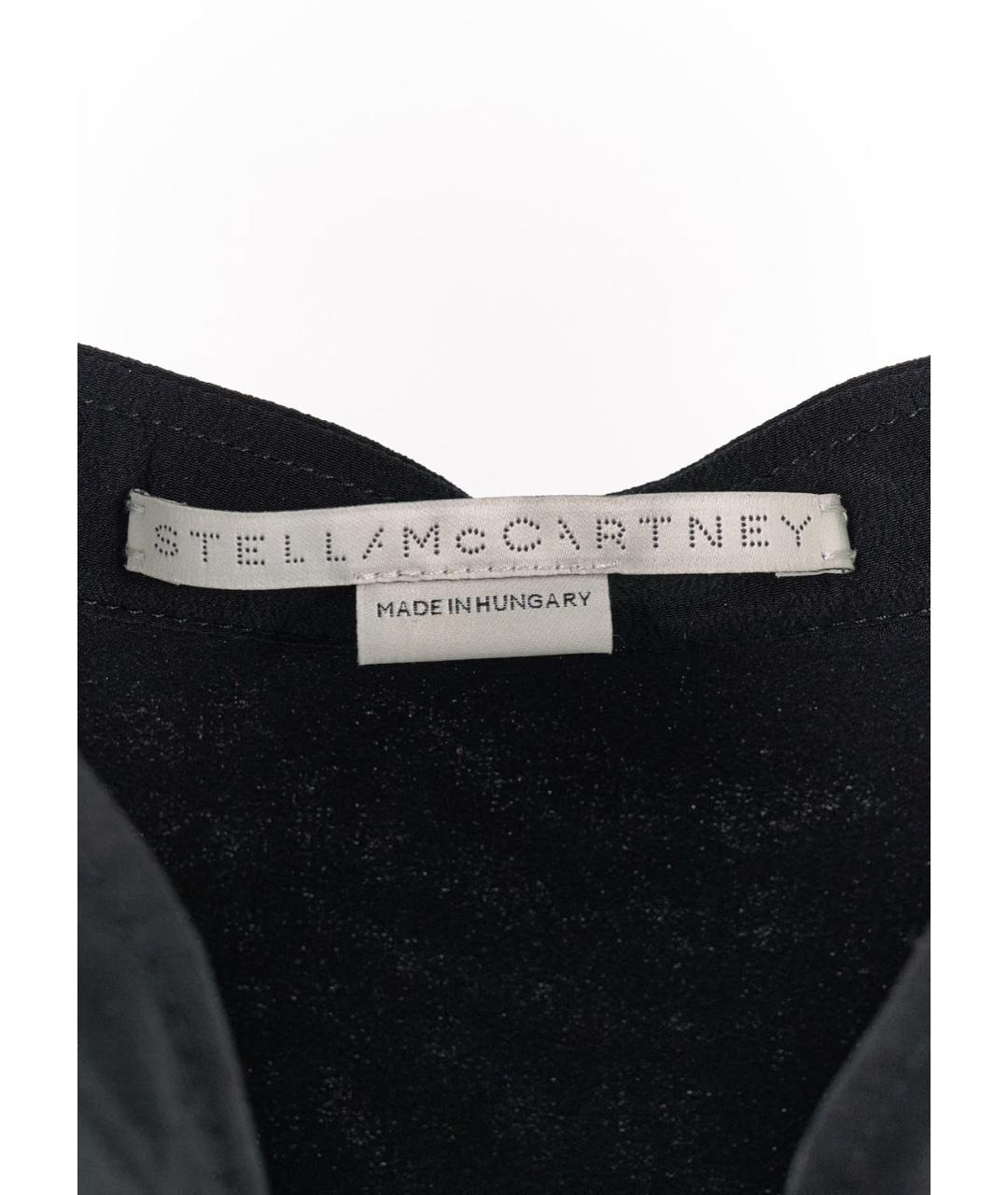 STELLA MCCARTNEY Черная шелковая блузы, фото 3