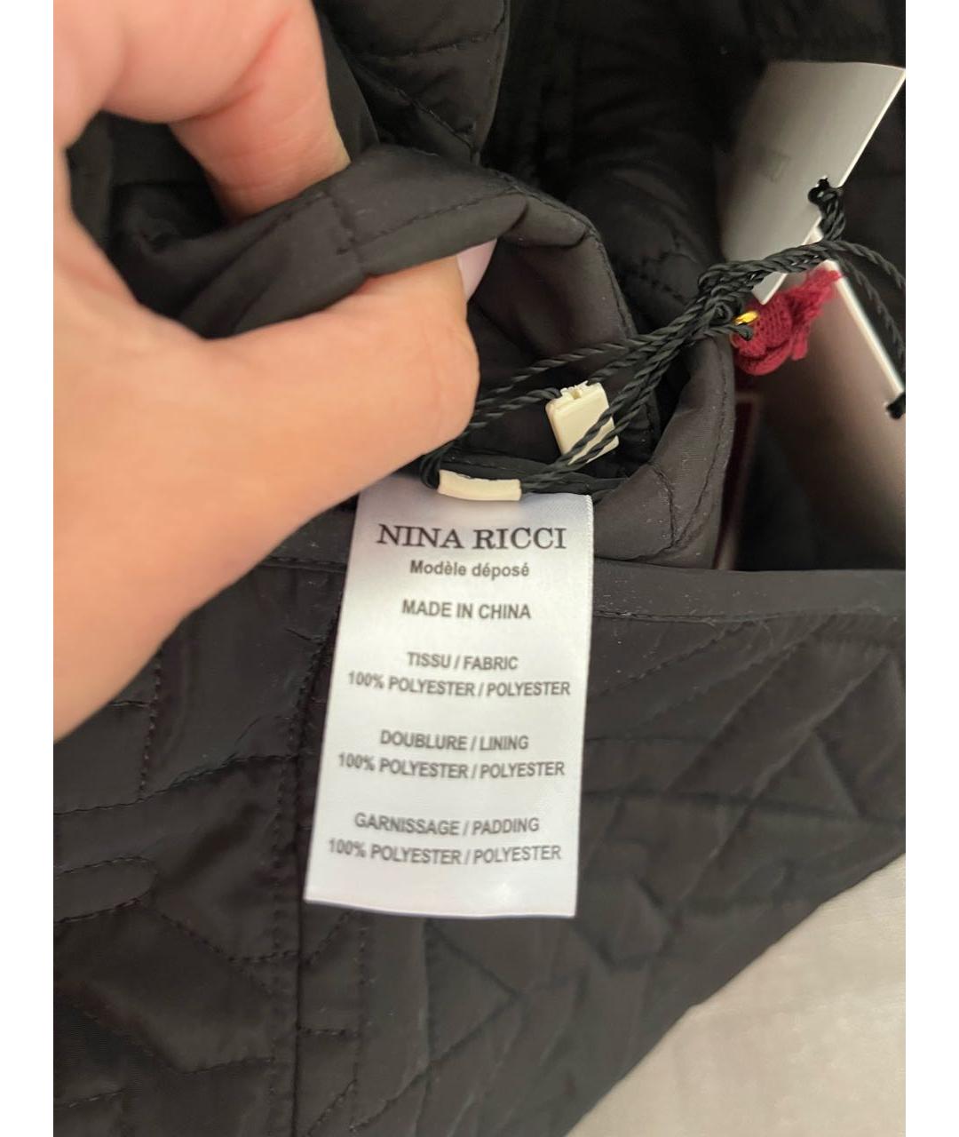 NINA RICCI Черная полиэстеровая юбка мини, фото 5