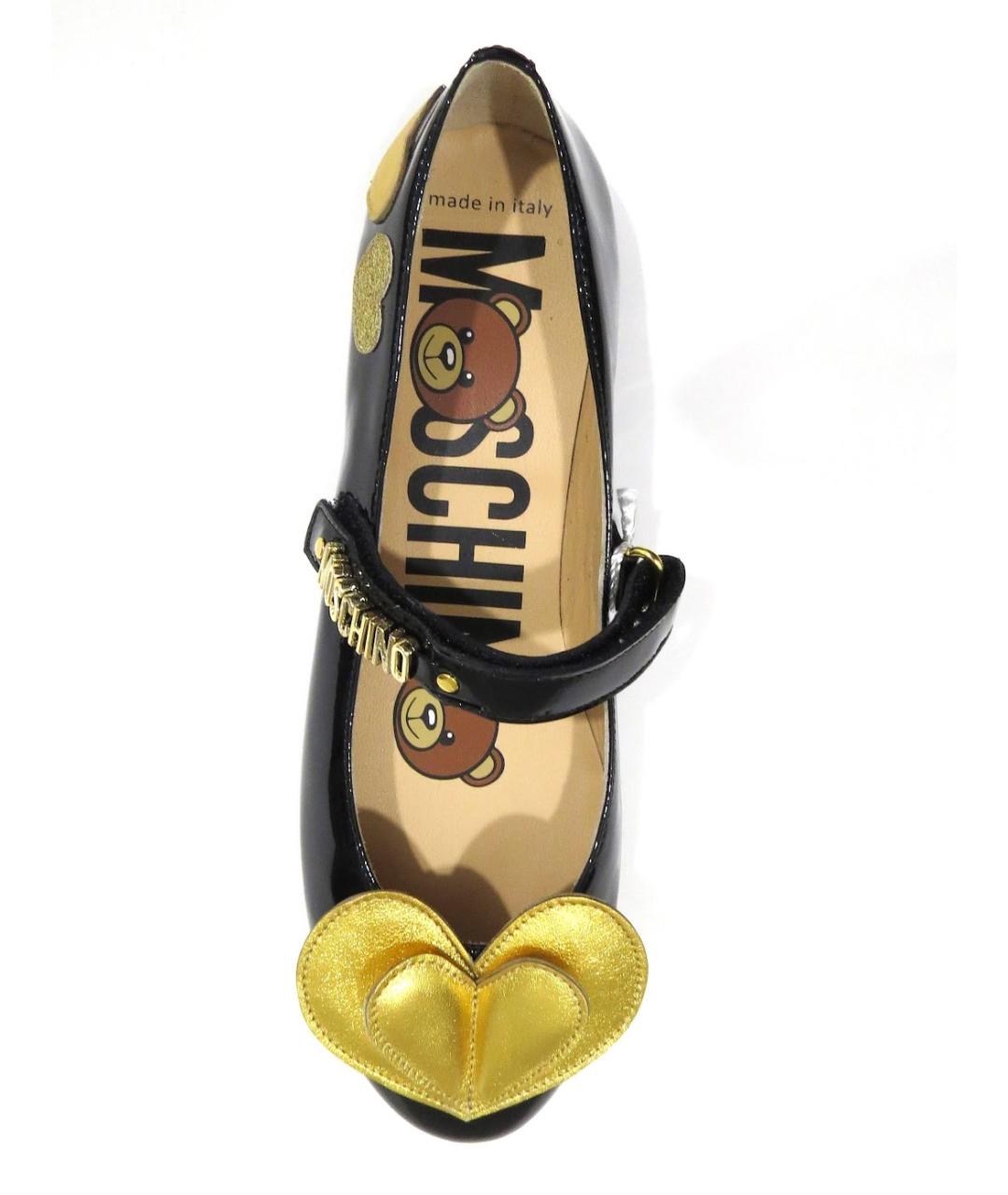 MOSCHINO Черные туфли из лакированной кожи, фото 4