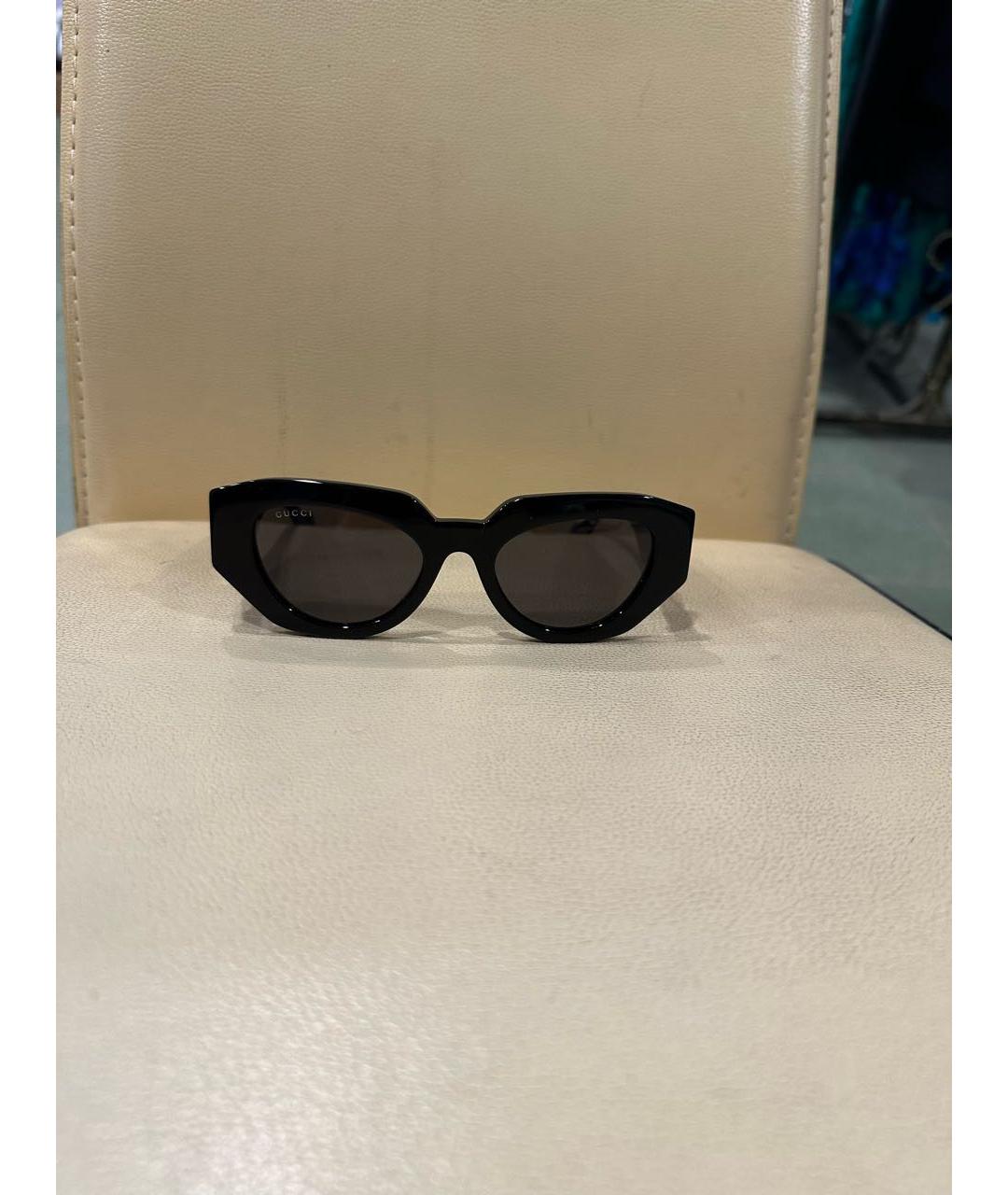GUCCI Черные пластиковые солнцезащитные очки, фото 7