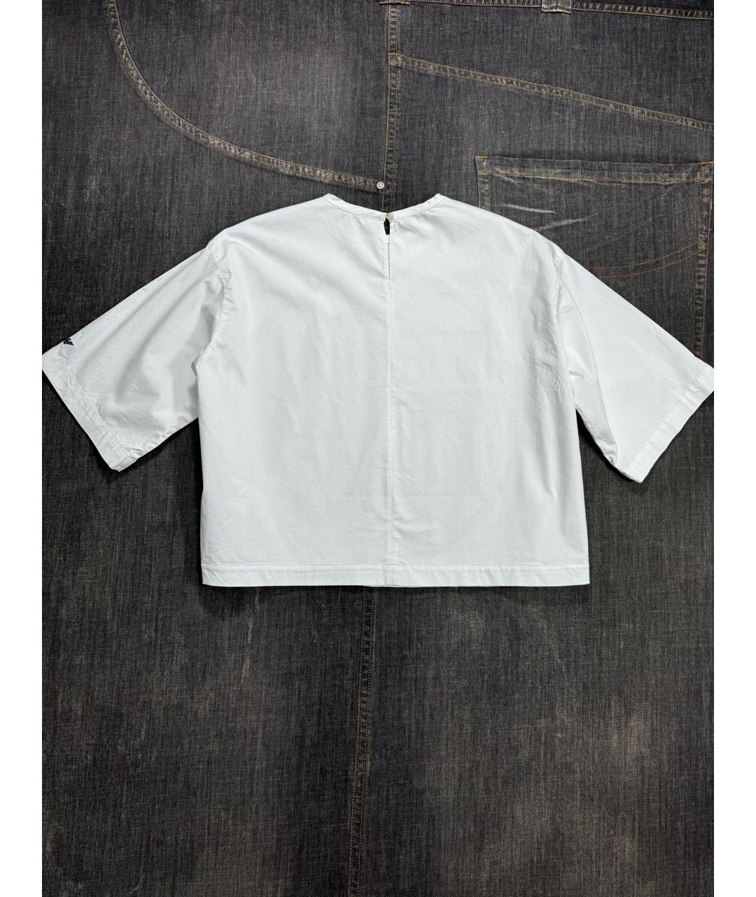 EMPORIO ARMANI Белая хлопковая блузы, фото 7