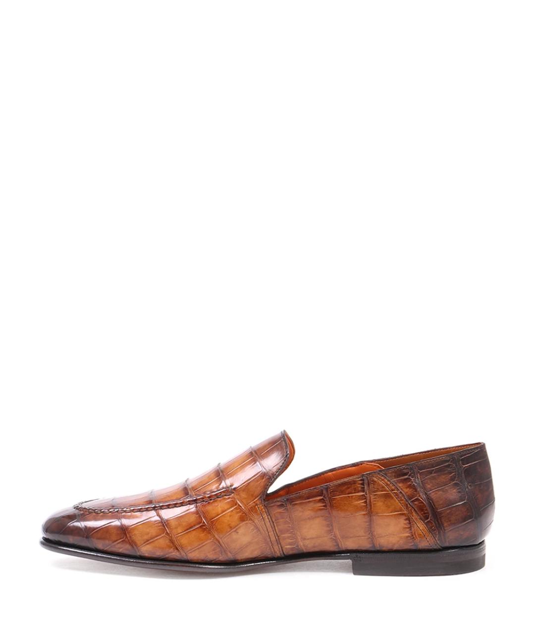 SANTONI Коричневые лоферы, фото 3