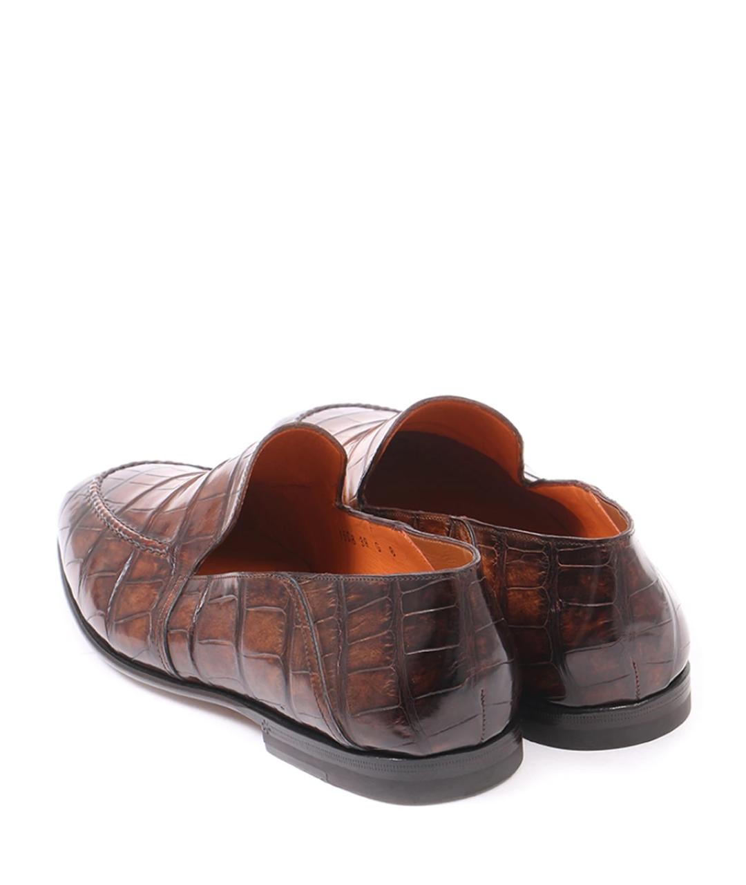 SANTONI Коричневые лоферы, фото 4