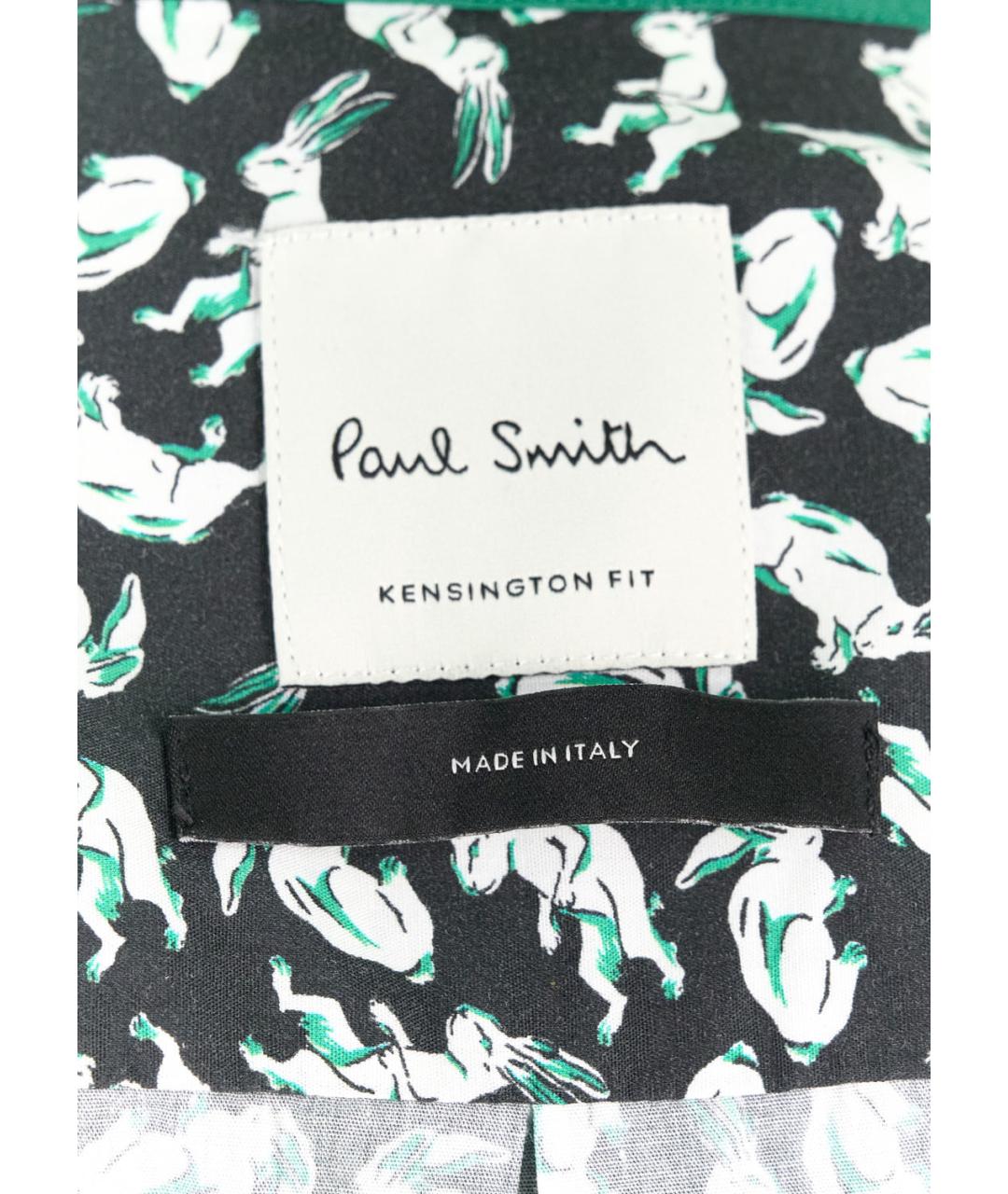 PAUL SMITH Зеленая хлопковая кэжуал рубашка, фото 3