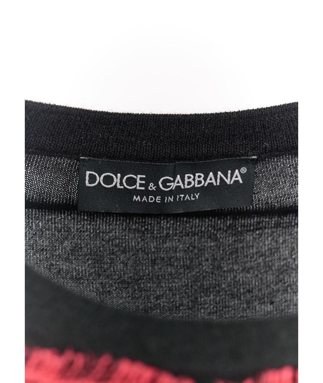 DOLCE&GABBANA Черный кашемировый джемпер / свитер, фото 3
