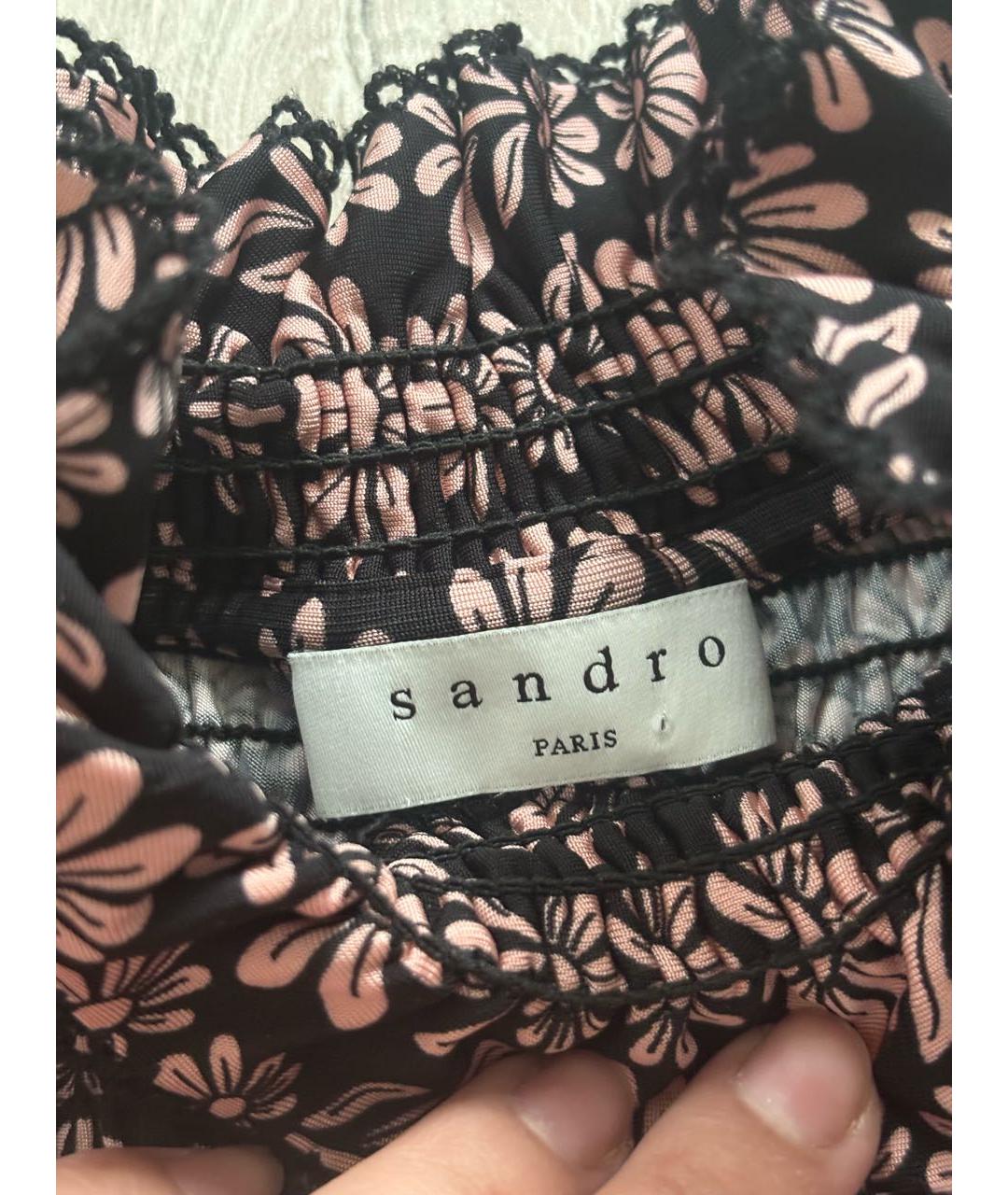 SANDRO Мульти вискозная блузы, фото 4