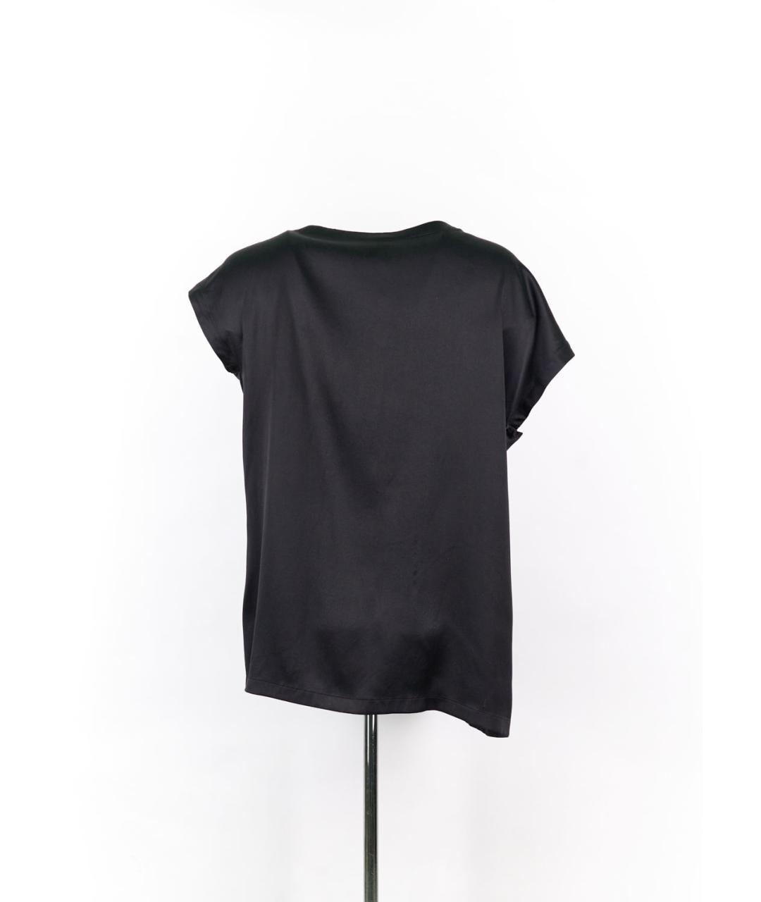 ESCADA Черная шелковая блузы, фото 2