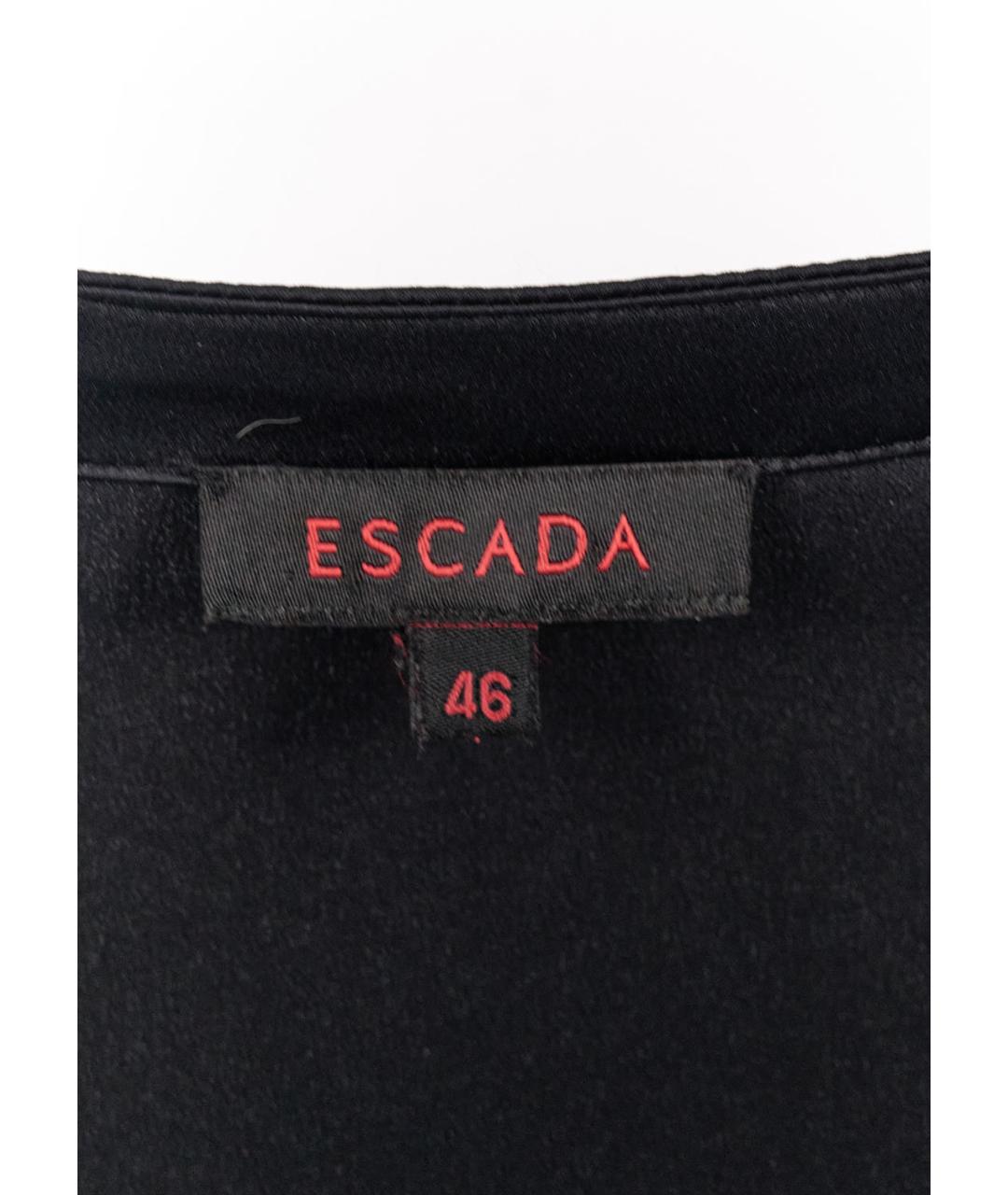 ESCADA Черная шелковая блузы, фото 3