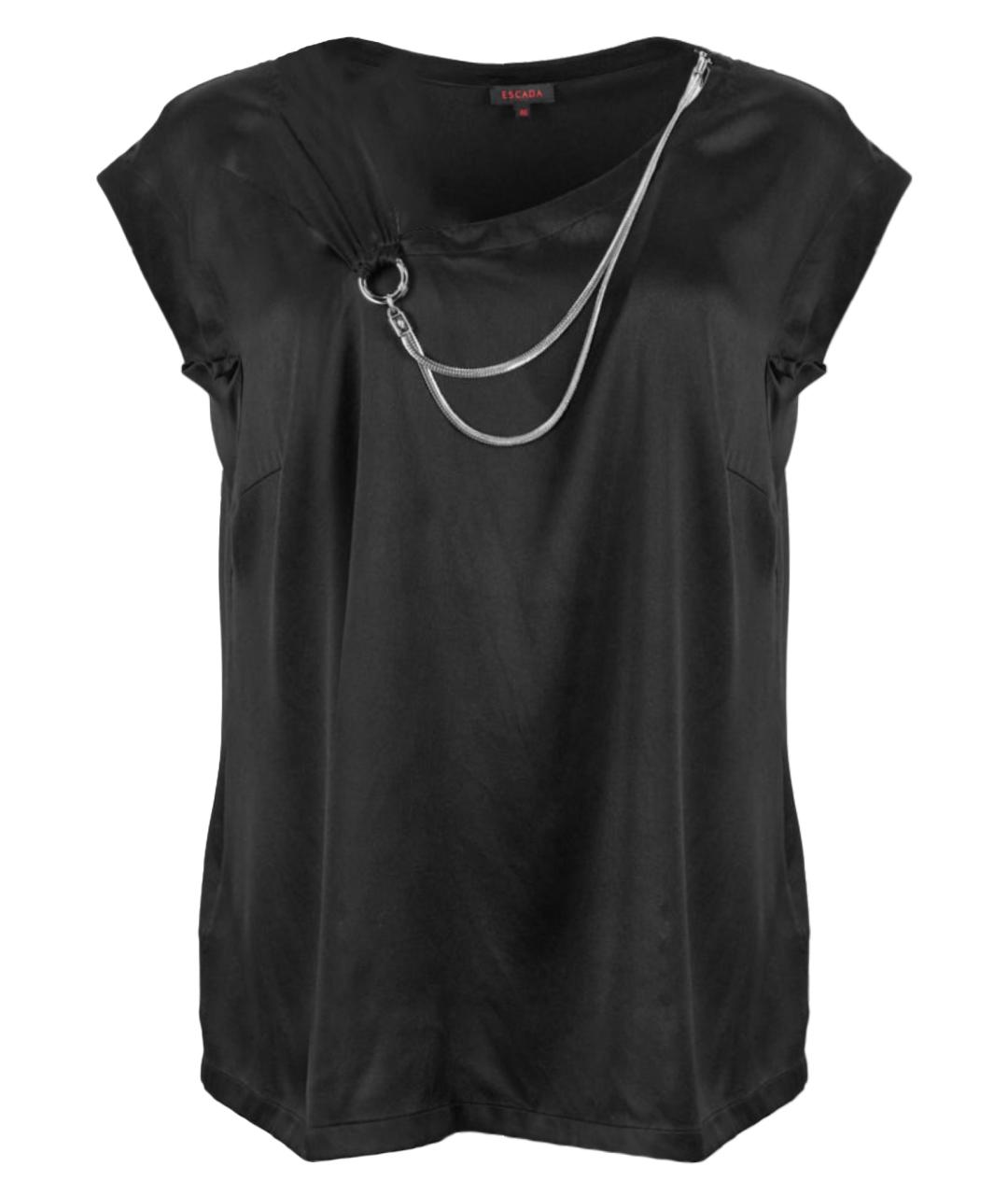 ESCADA Черная шелковая блузы, фото 1