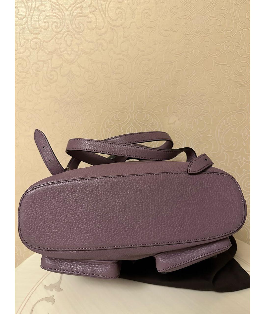 GUCCI Фиолетовый кожаный рюкзак, фото 3