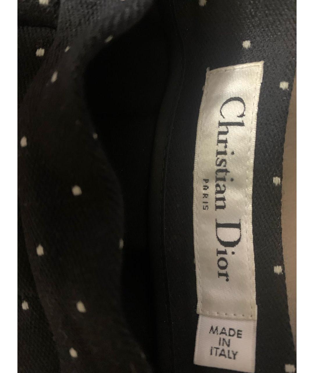 CHRISTIAN DIOR PRE-OWNED Черная шерстяная юбка мини, фото 3