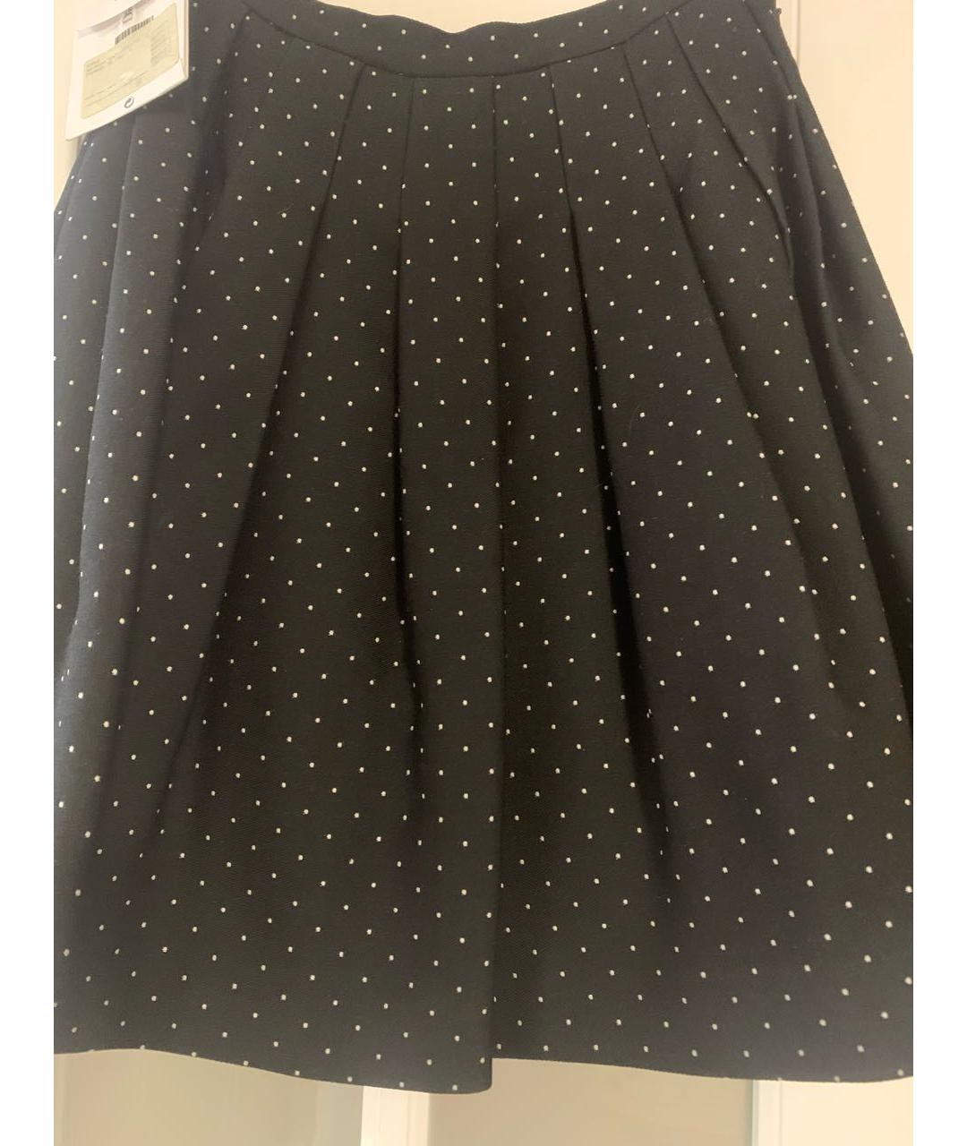 CHRISTIAN DIOR PRE-OWNED Черная шерстяная юбка мини, фото 2
