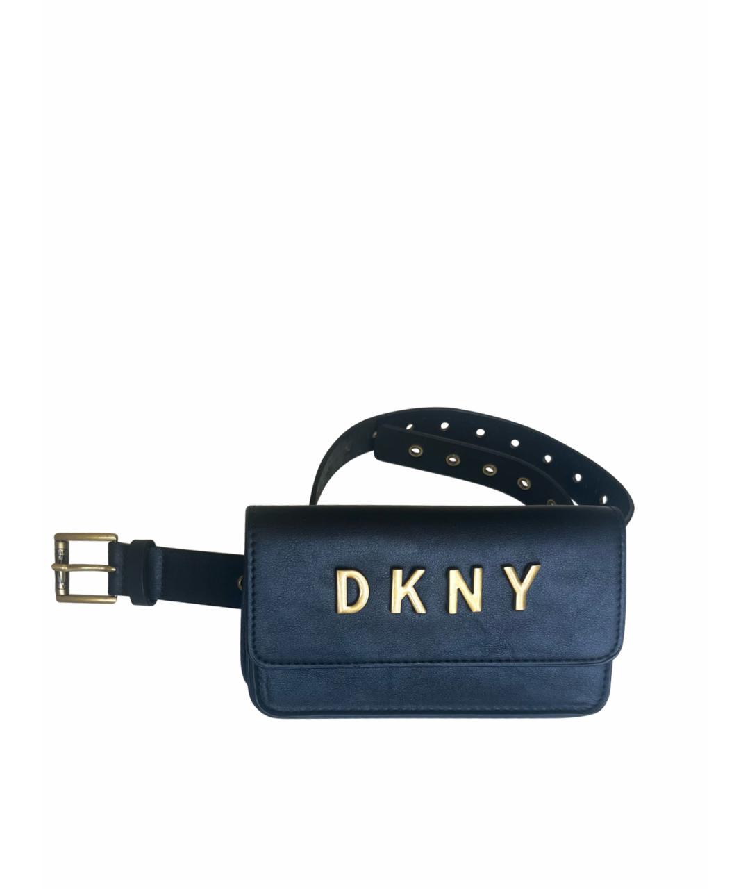 DKNY Черная поясная сумка из искусственной кожи, фото 1