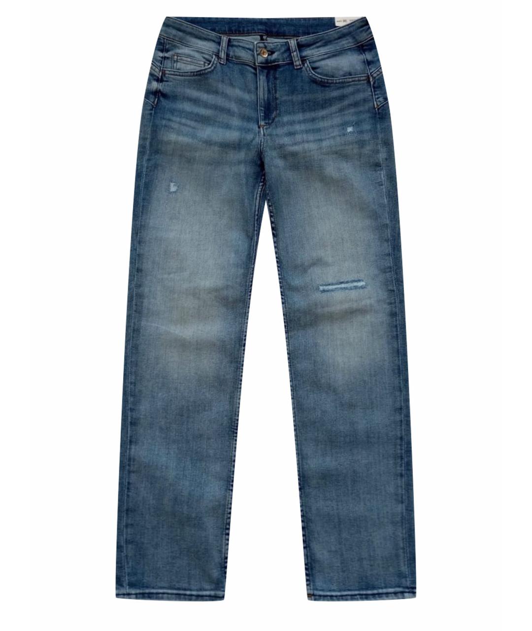 LIU JO Голубые хлопковые джинсы слим, фото 1