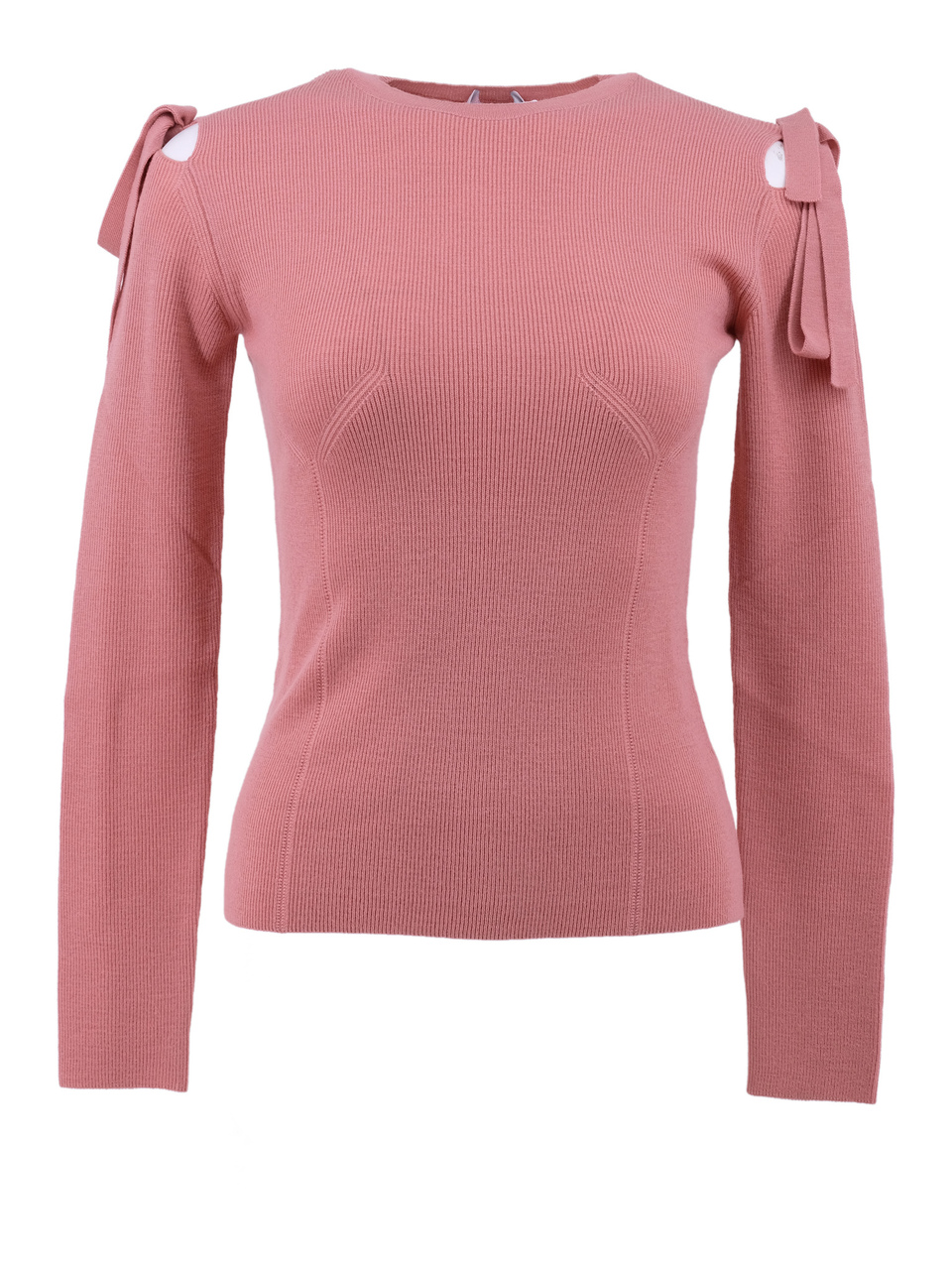 RED VALENTINO Розовый шерстяной джемпер / свитер, фото 1