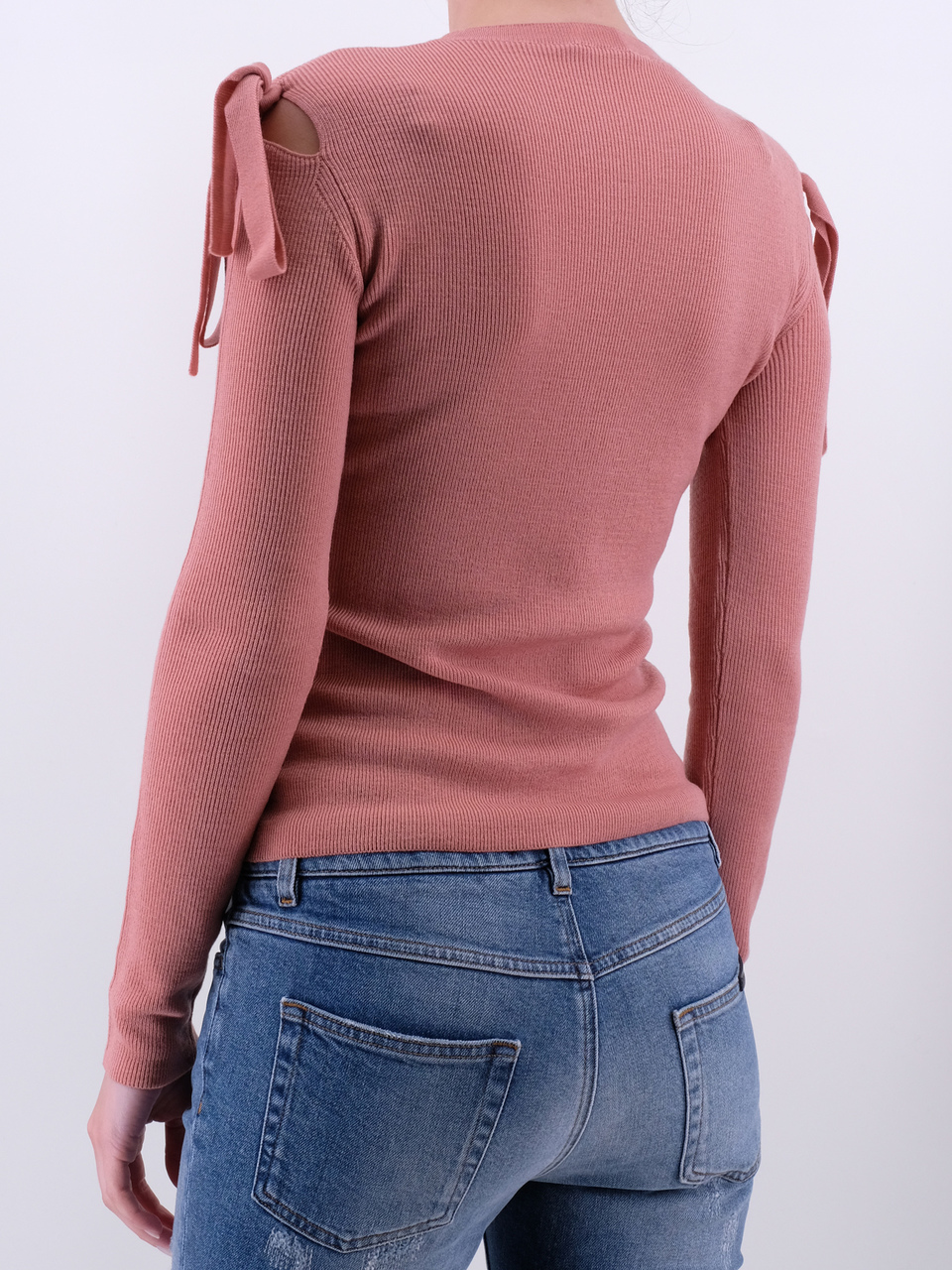 RED VALENTINO Розовый шерстяной джемпер / свитер, фото 3