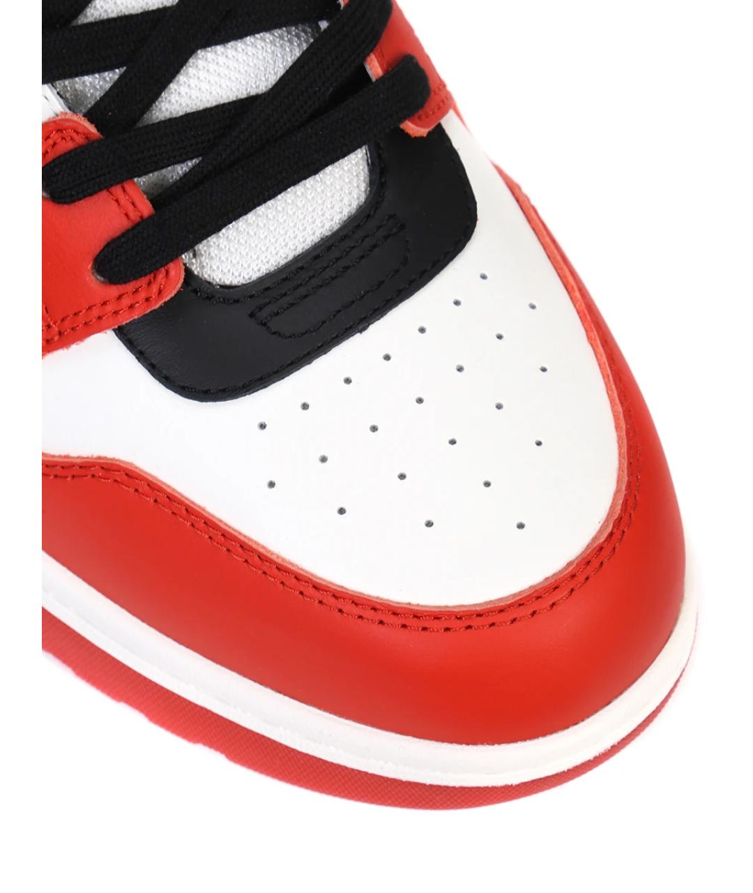 OFF-WHITE Красные низкие кроссовки / кеды, фото 5