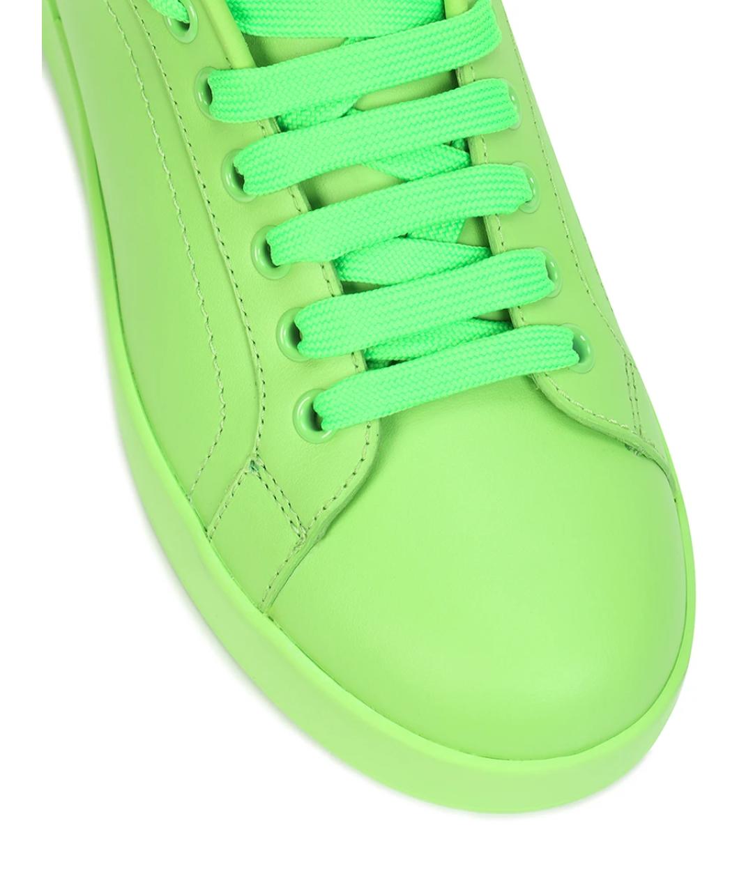 DOLCE&GABBANA Зеленые кеды, фото 5