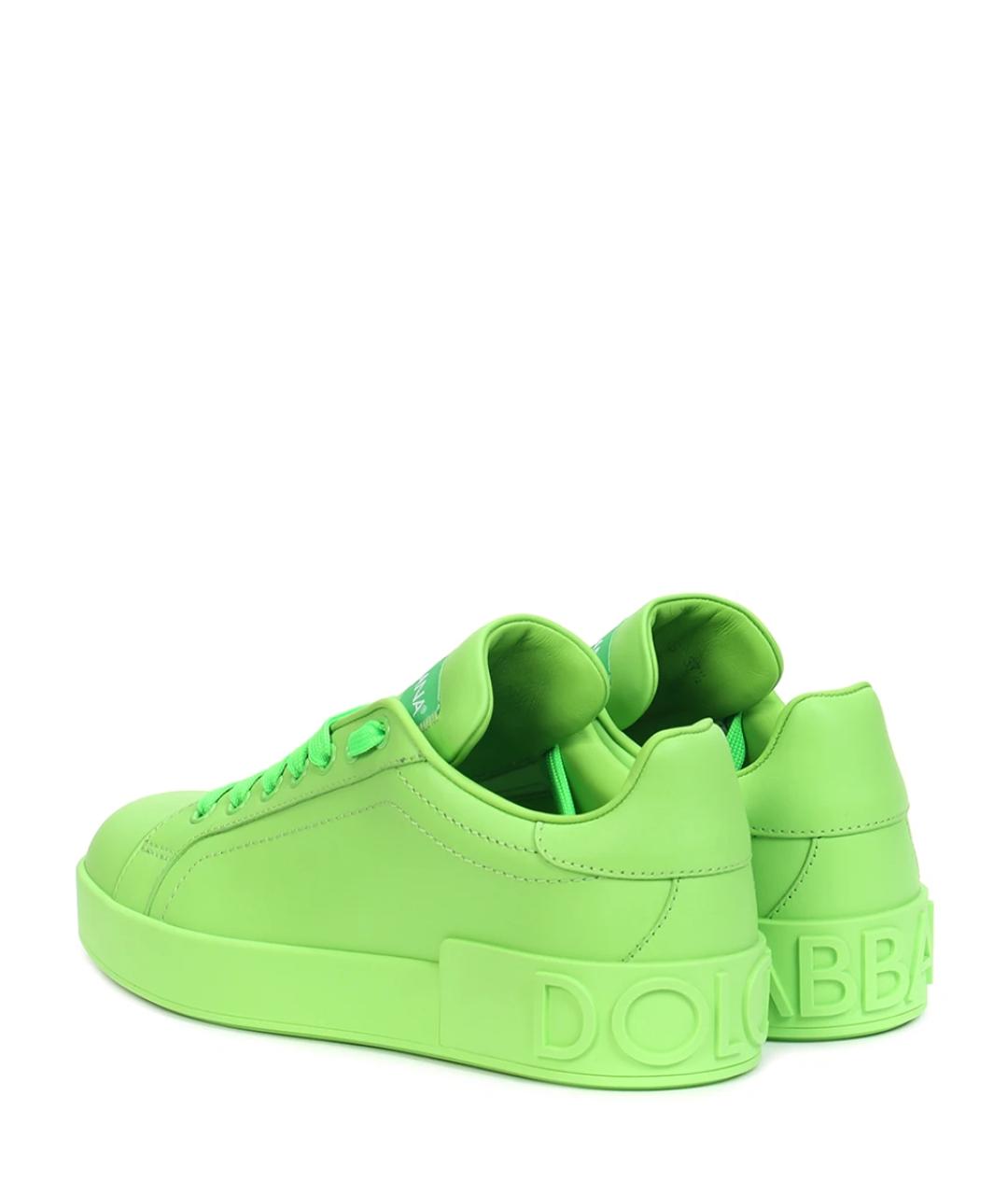 DOLCE&GABBANA Зеленые кеды, фото 4