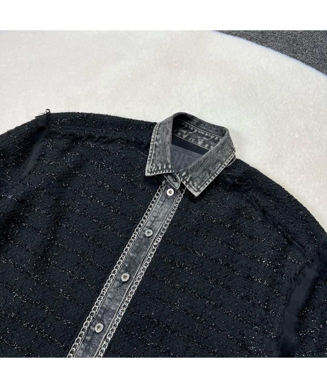 DIESEL Черная полиэстеровая куртка, фото 3