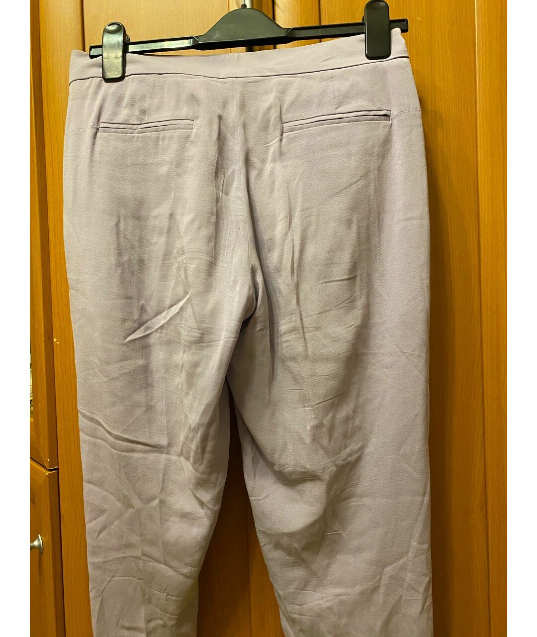 M MISSONI Фиолетовые шелковые прямые брюки, фото 2