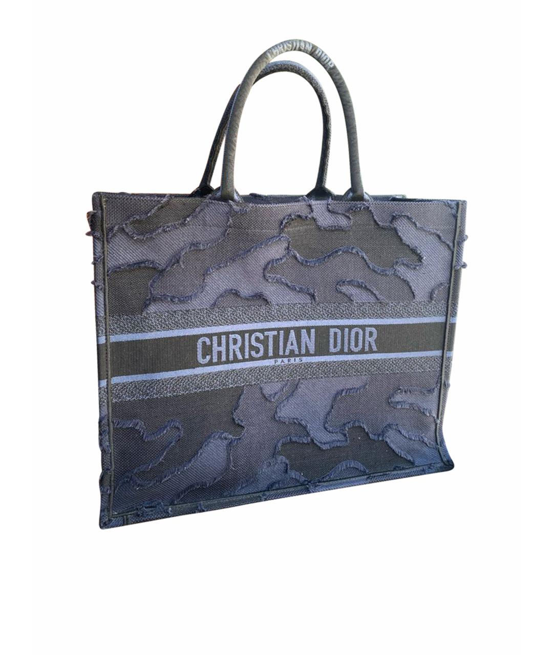 CHRISTIAN DIOR PRE-OWNED Темно-синяя сумка тоут, фото 1