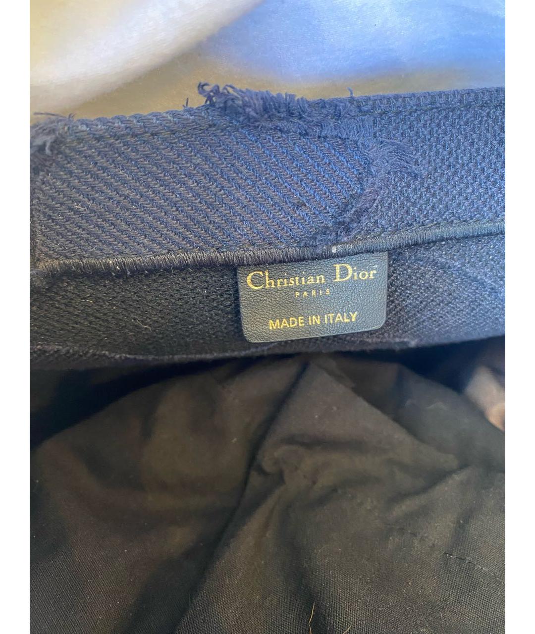 CHRISTIAN DIOR PRE-OWNED Темно-синяя сумка тоут, фото 2