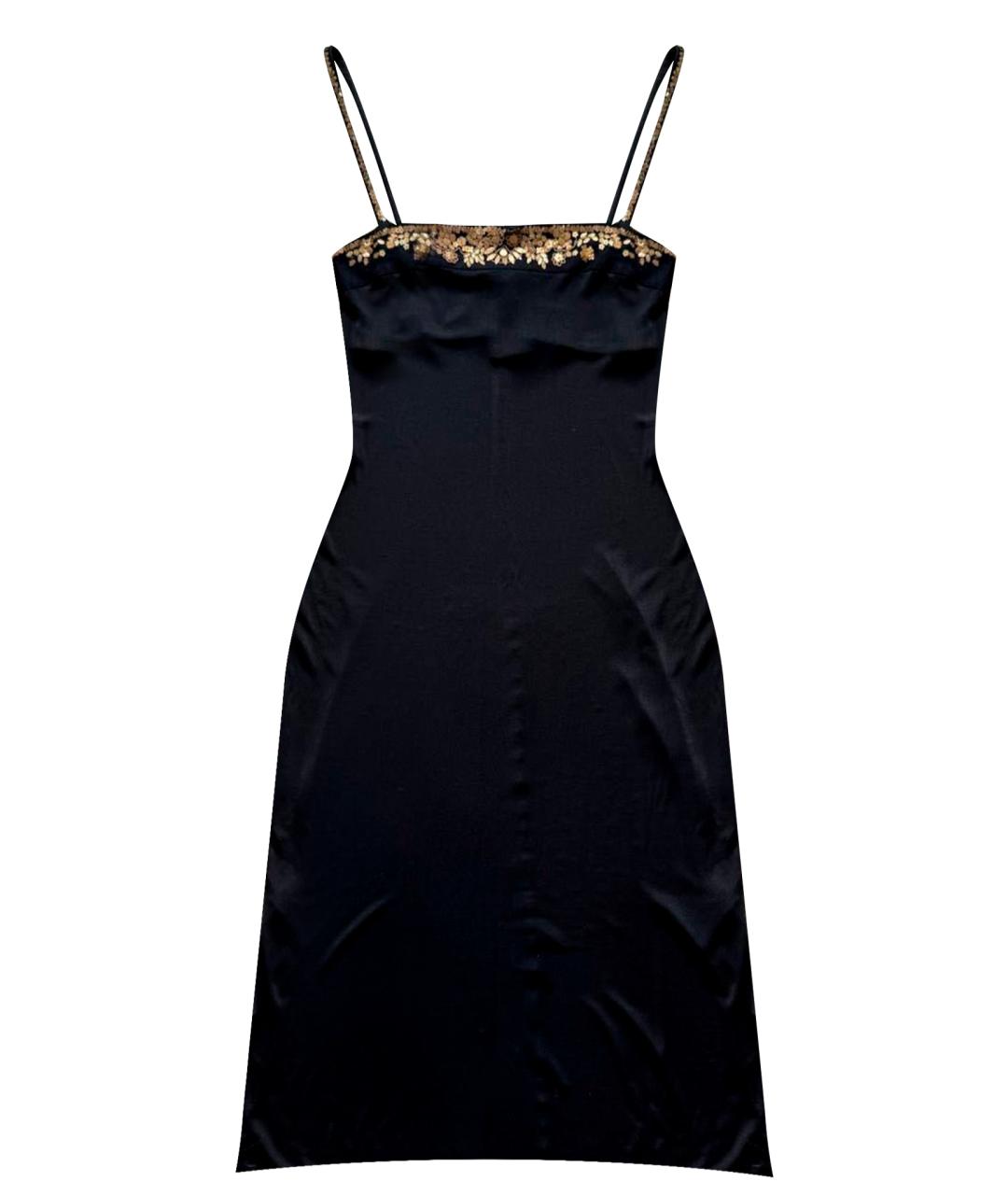 LA PERLA Черное полиамидовое коктейльное платье, фото 1