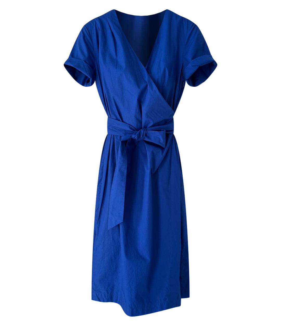 WEEKEND MAX MARA Синее хлопковое повседневное платье, фото 1