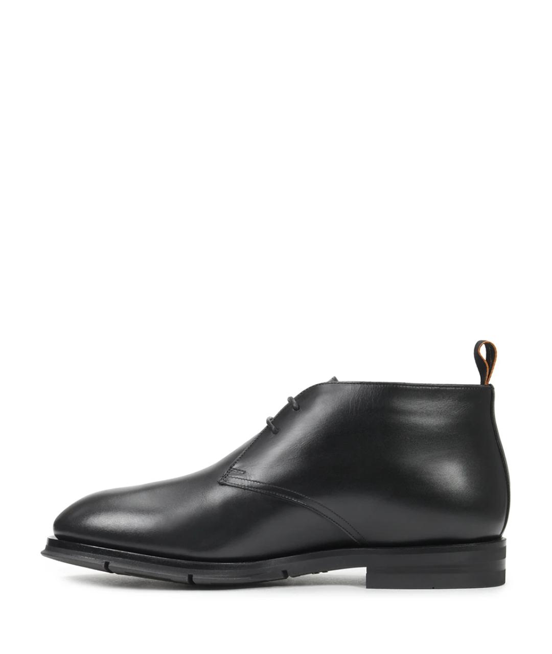SANTONI Черные низкие ботинки, фото 3