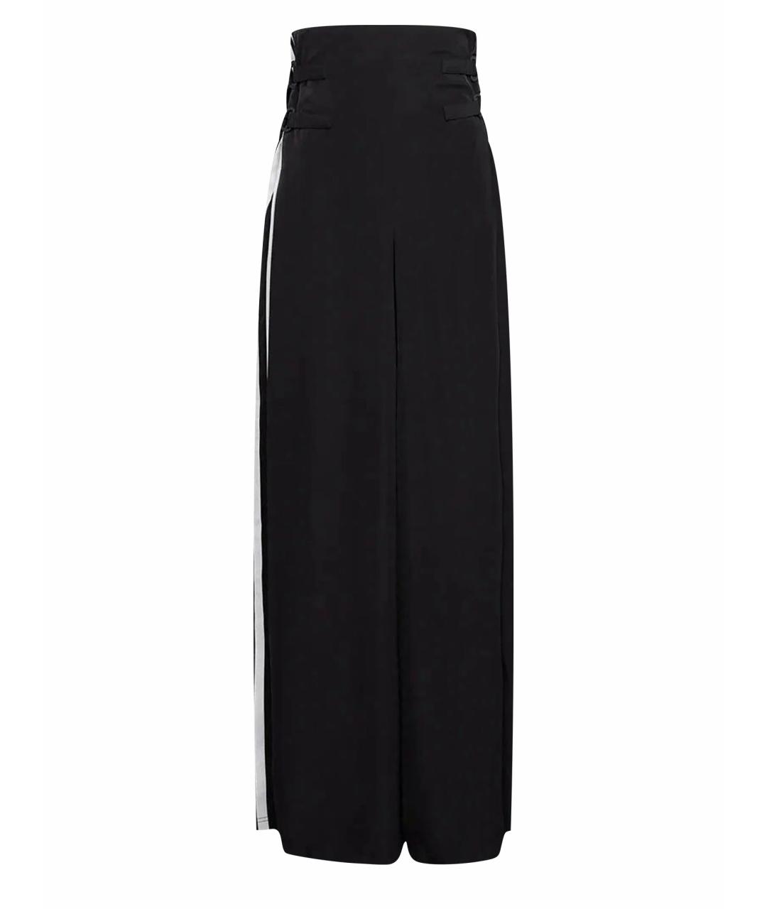 Y-3 Черная полиэстеровая юбка макси, фото 1