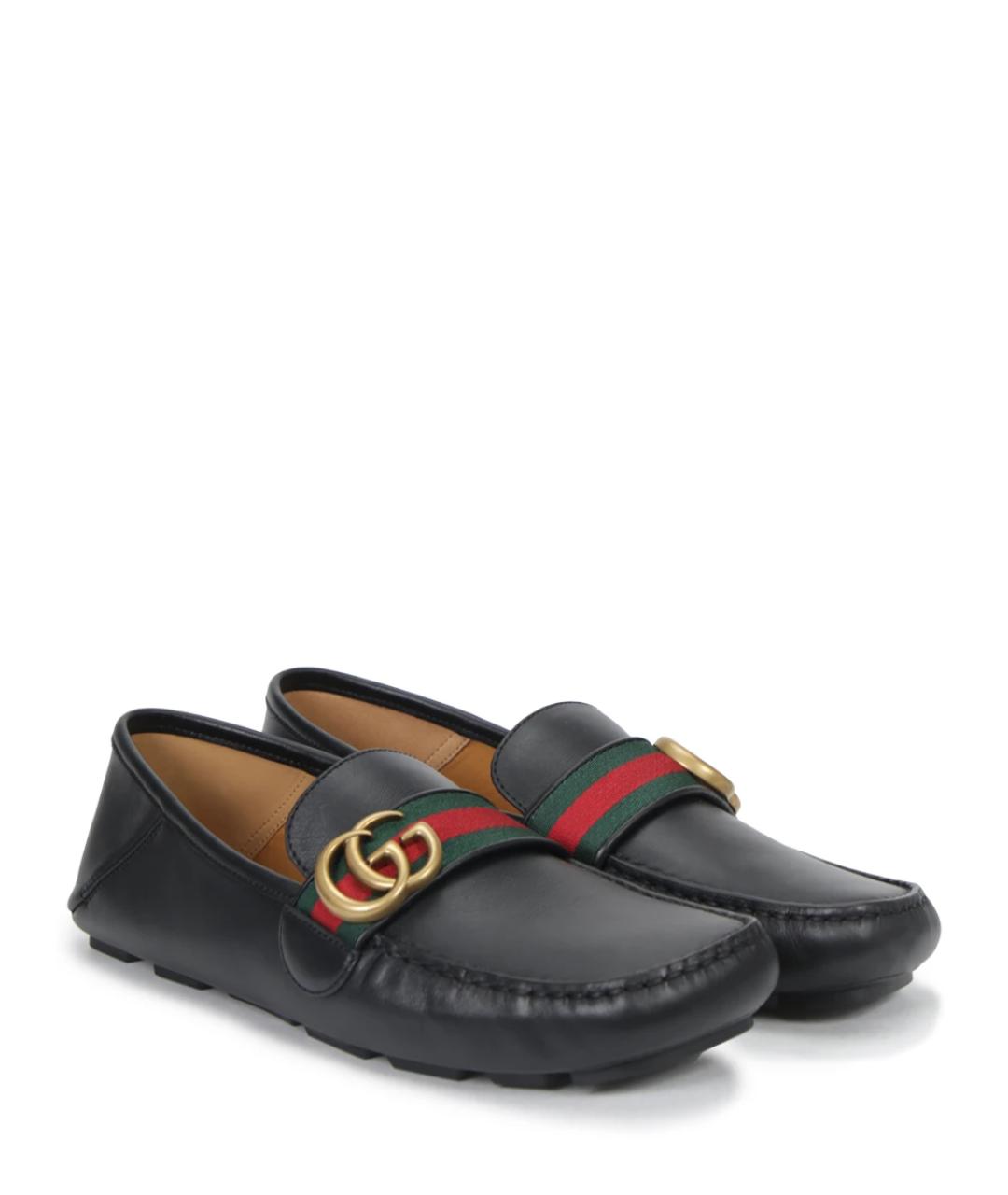 GUCCI Черные мокасины, фото 2