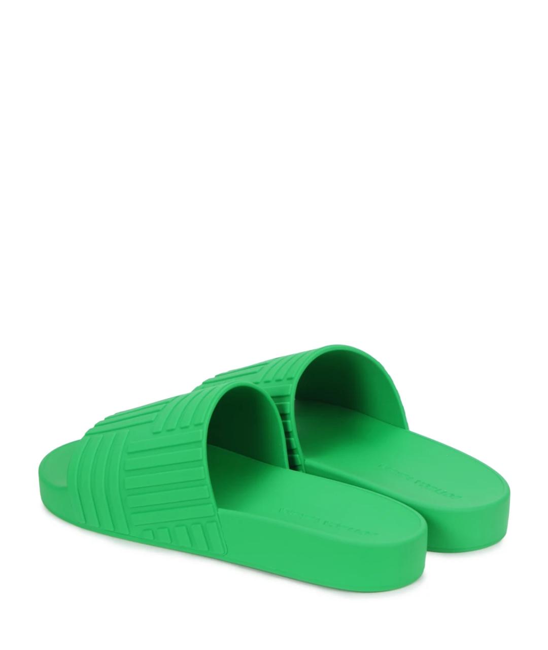 BOTTEGA VENETA Зеленые шлепанцы, фото 4